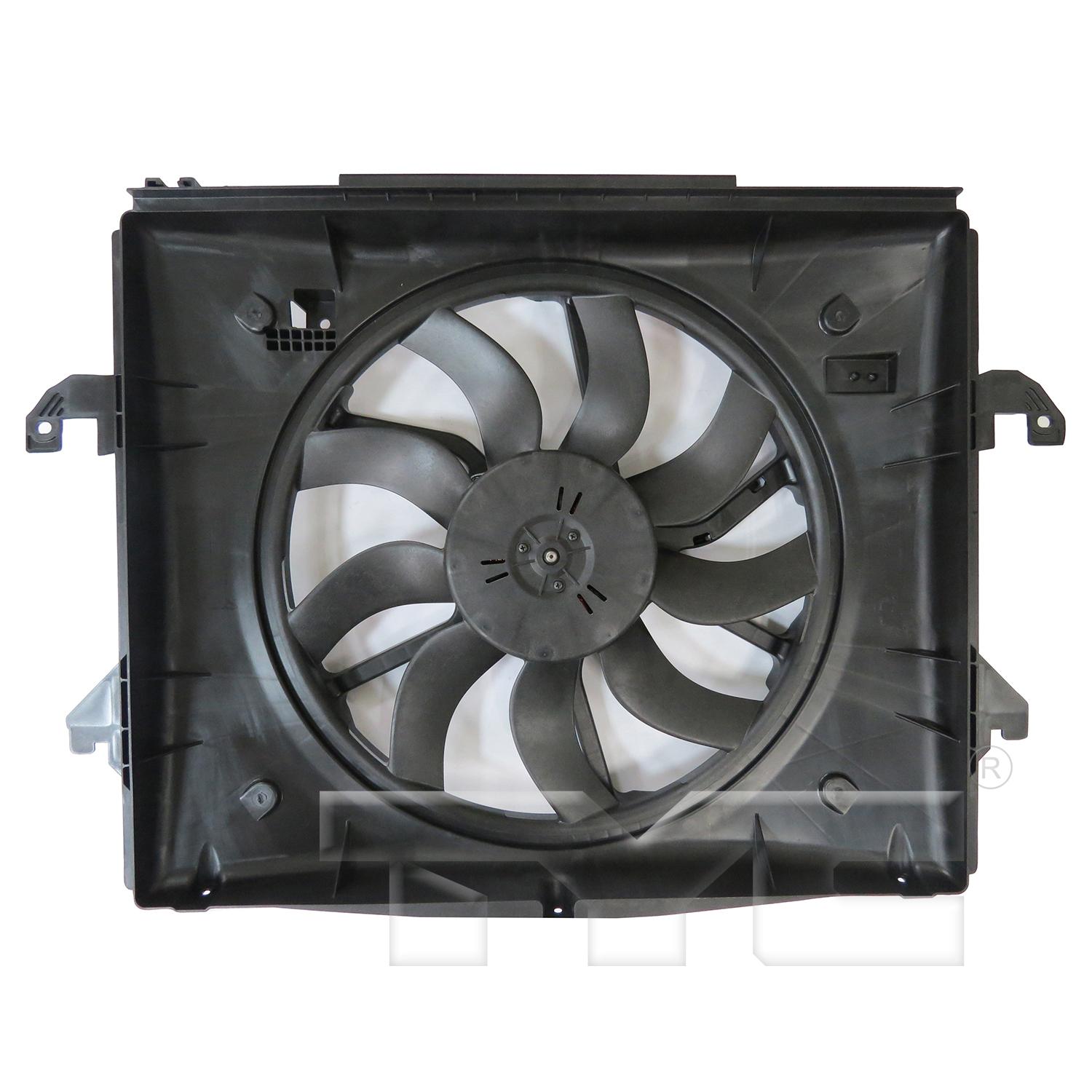 TYC 624830 Dual Radiator and Condenser Fan Assembly product image 2 of 6