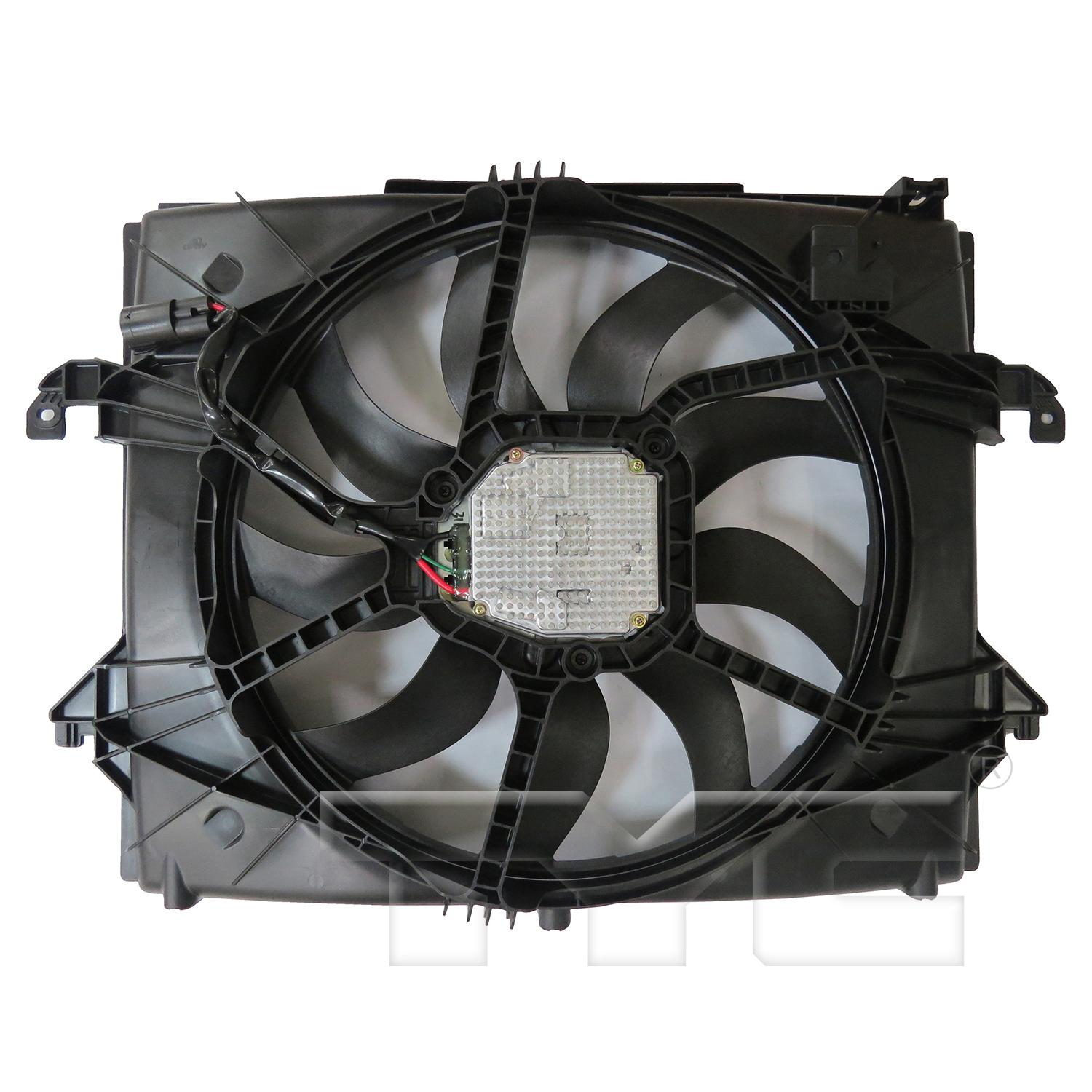 TYC 624830 Dual Radiator and Condenser Fan Assembly product image 4 of 6