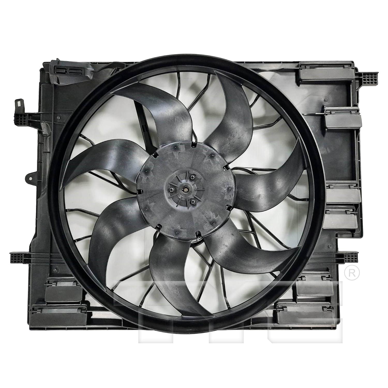 TYC 624840 Dual Radiator and Condenser Fan Assembly product image 1 of 3