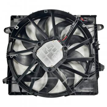TYC 624850 Dual Radiator and Condenser Fan Assembly product image 2 of 3