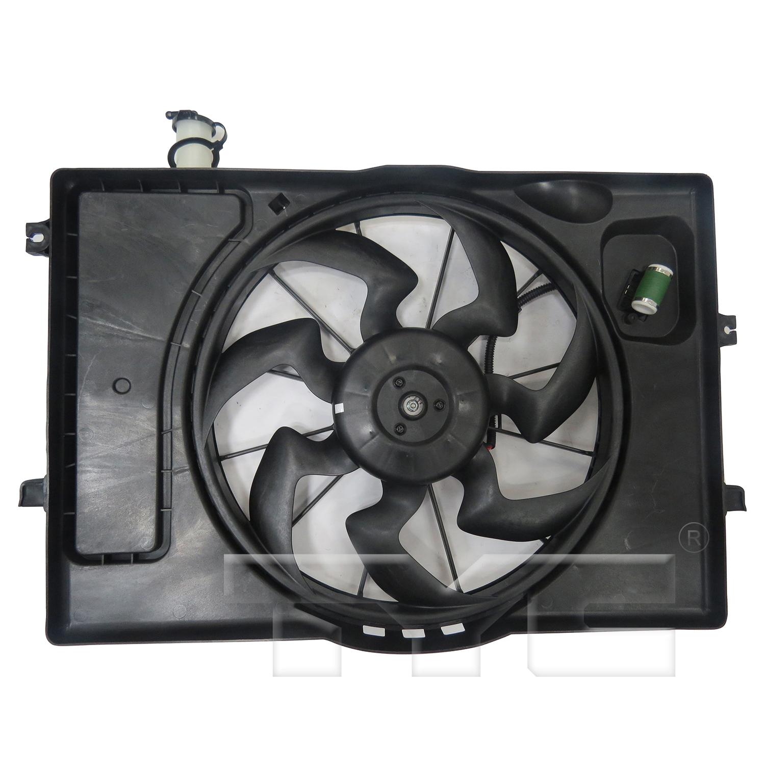 TYC 624910 Dual Radiator and Condenser Fan Assembly product image 3 of 6