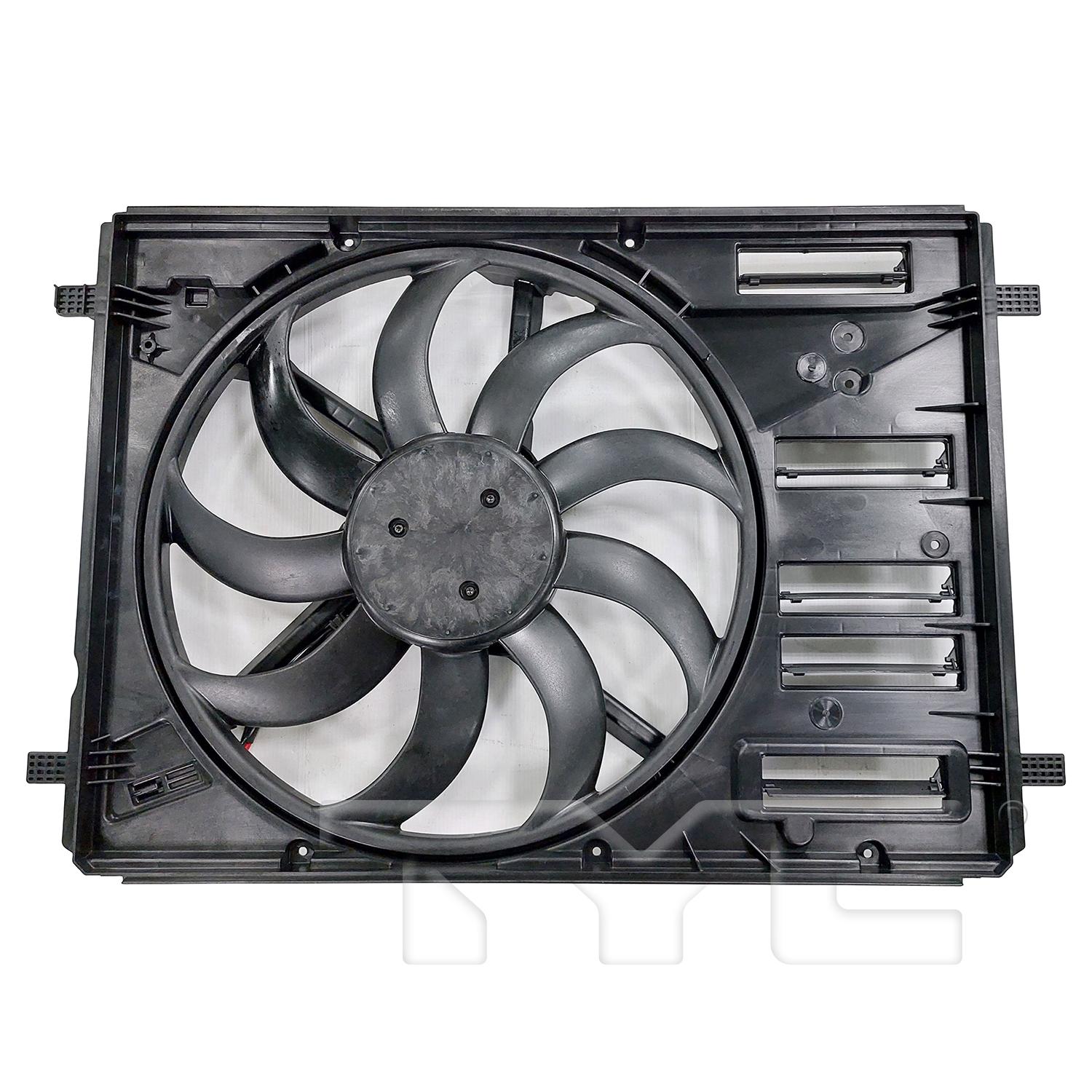 TYC 624970 Dual Radiator and Condenser Fan Assembly product image 1 of 3