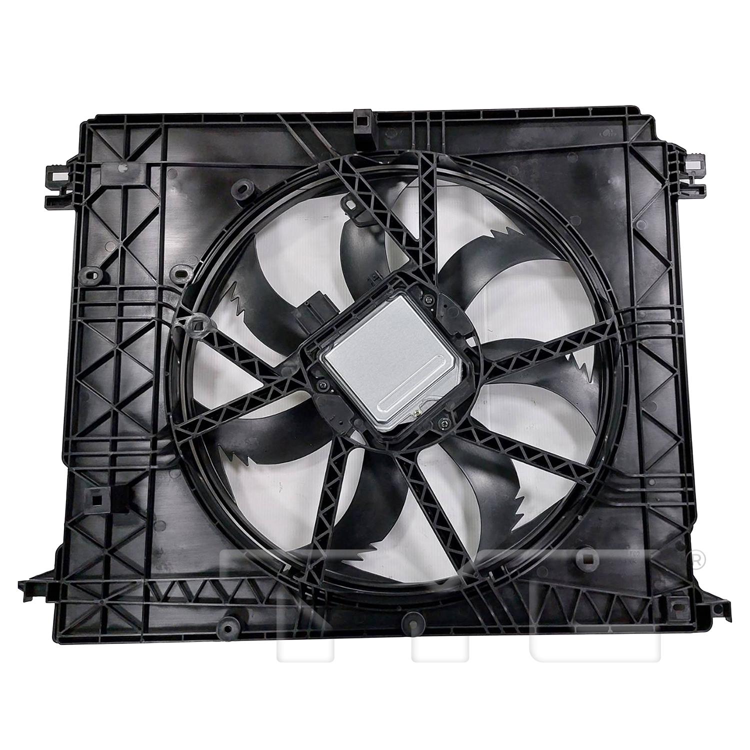 TYC 624980 Dual Radiator and Condenser Fan Assembly product image 2 of 3