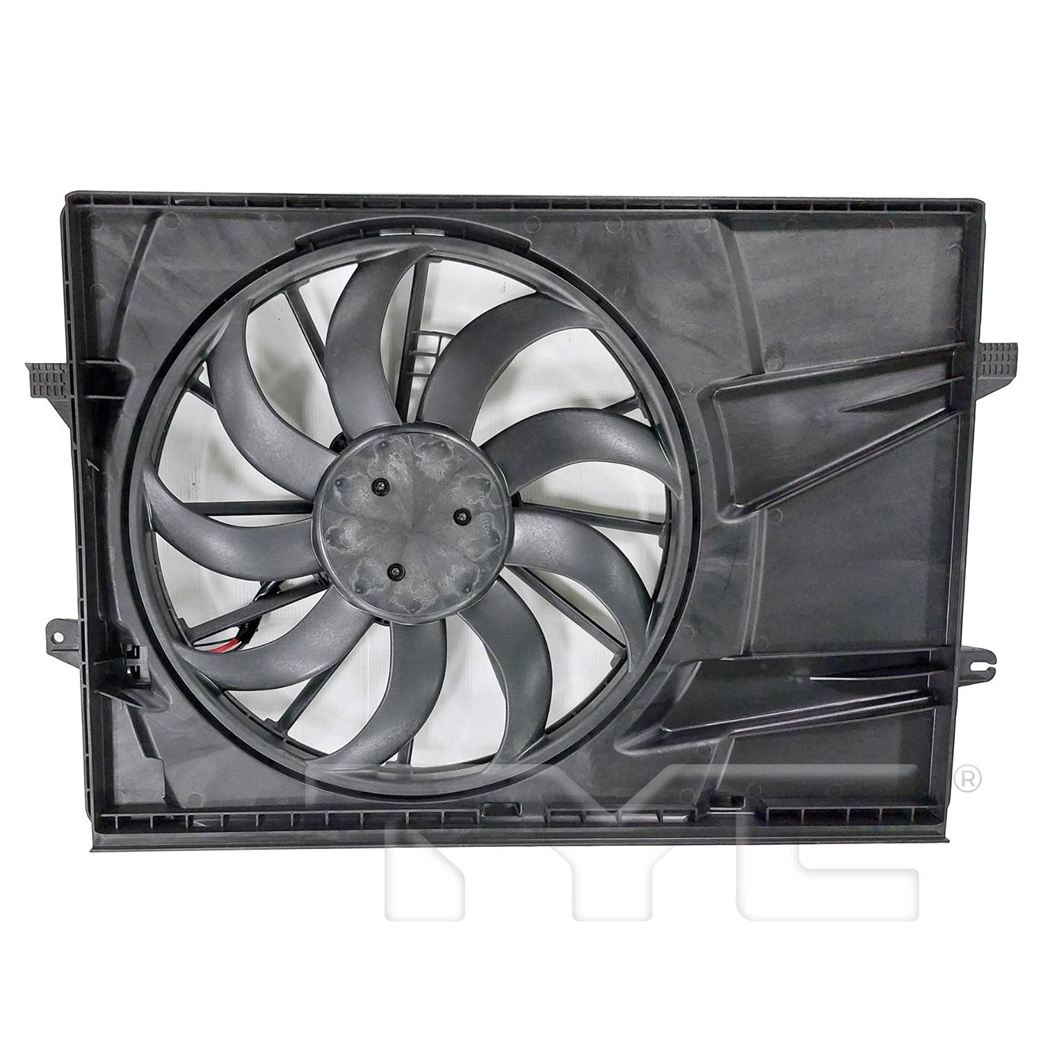 TYC 624990 Dual Radiator and Condenser Fan Assembly product image 1 of 3