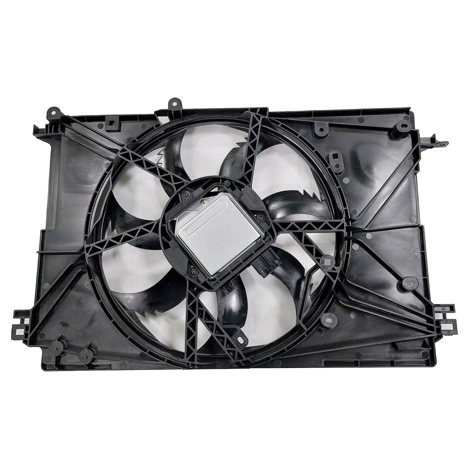 TYC 625030 Dual Radiator and Condenser Fan Assembly product image 2 of 3