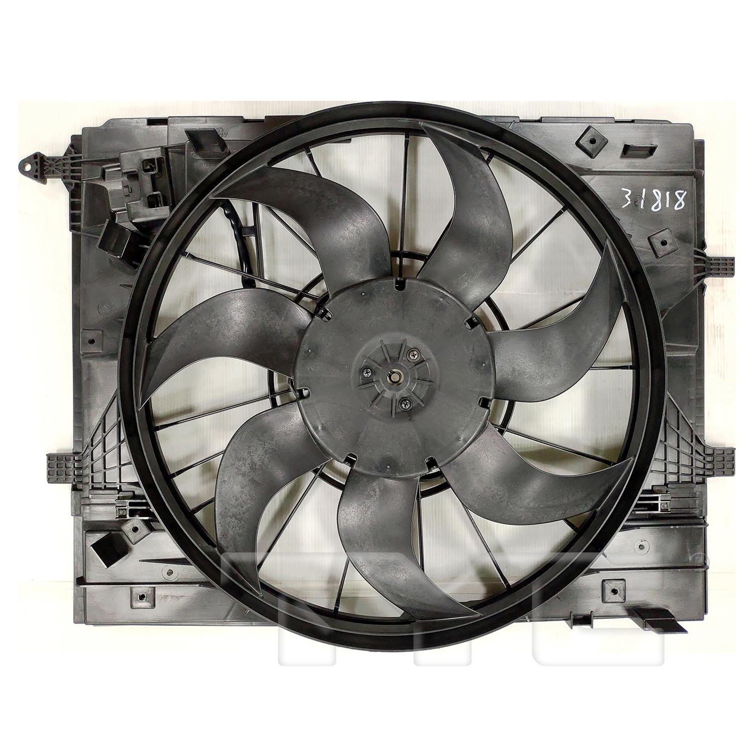 TYC 625070 Dual Radiator and Condenser Fan Assembly product image 1 of 3