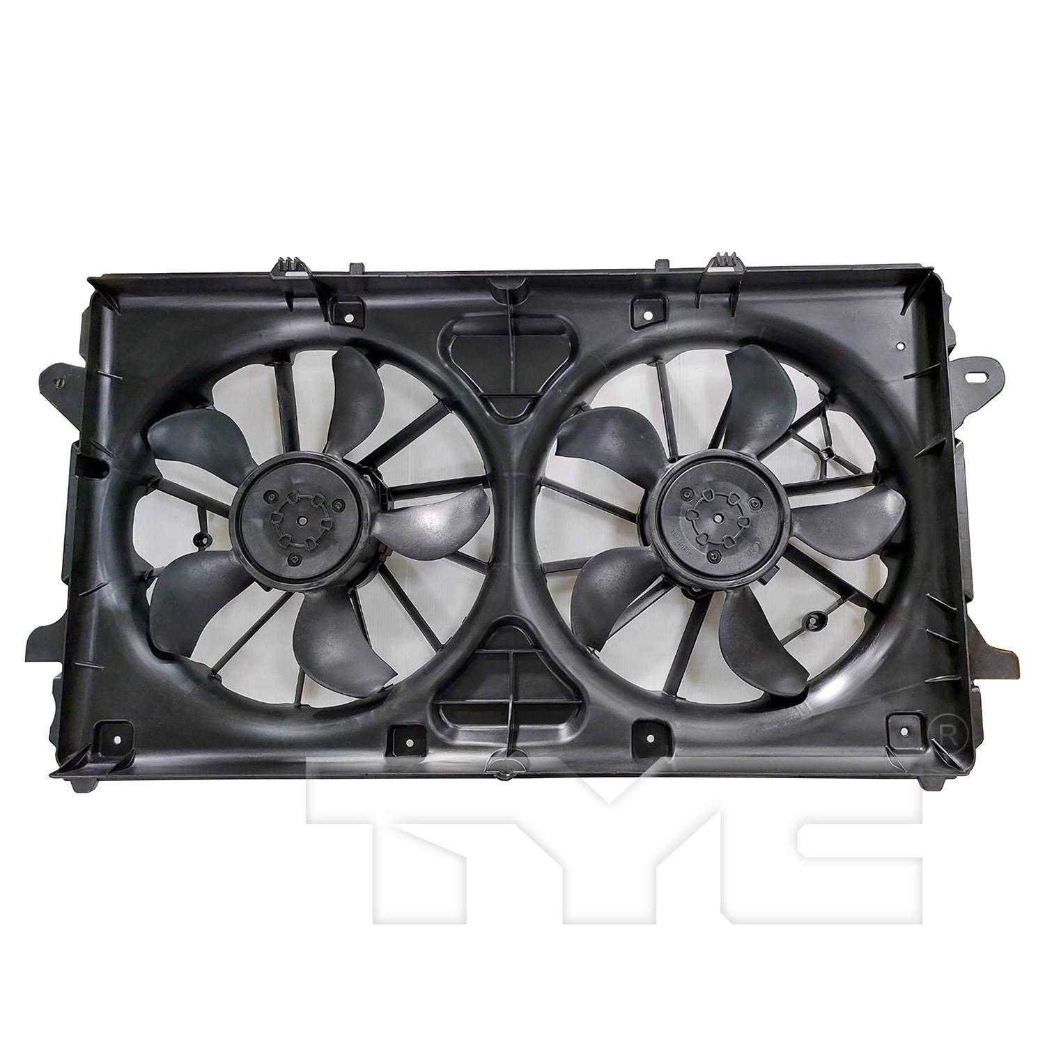 TYC 625090 Dual Radiator and Condenser Fan Assembly product image 1 of 3