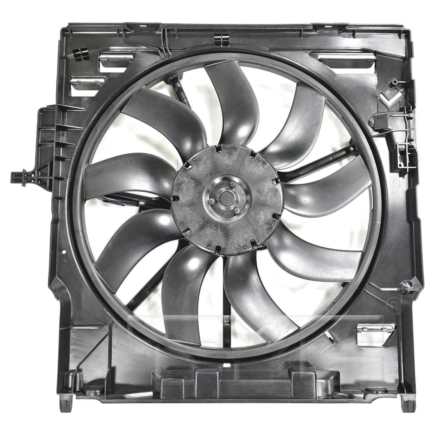 TYC 626020 Dual Radiator and Condenser Fan Assembly product image 1 of 3
