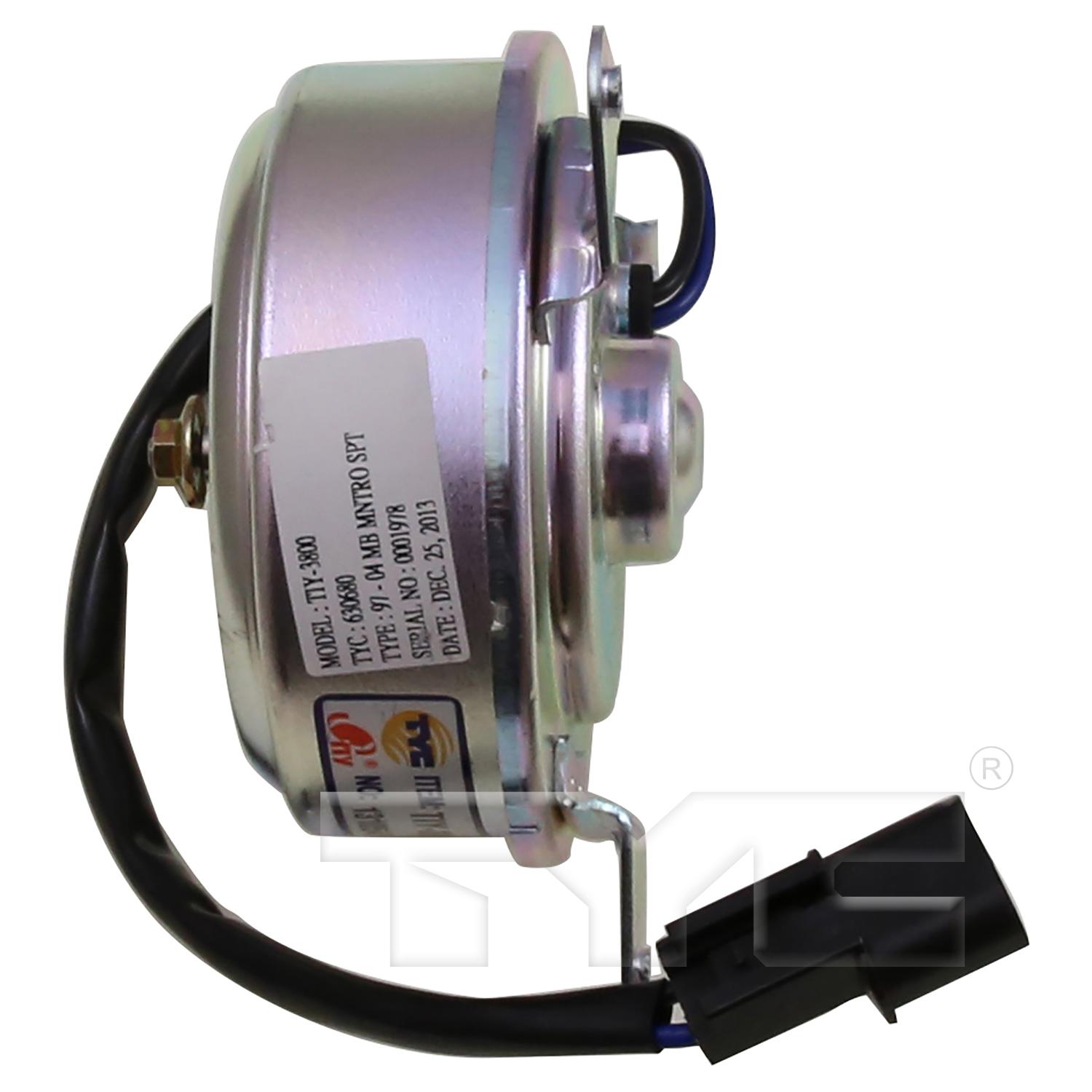 TYC 630680 A/C Condenser Fan Motor product image 3 of 4