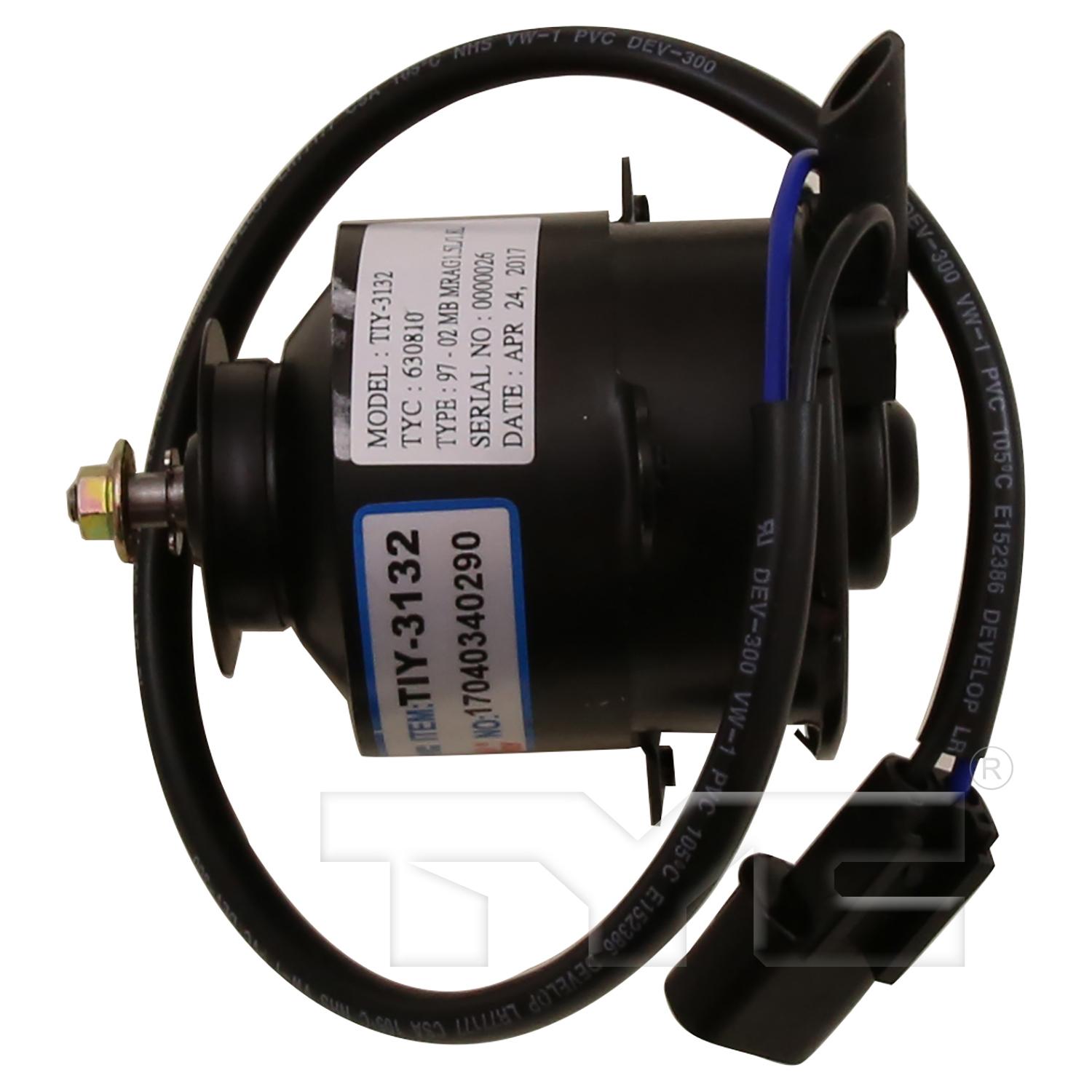 TYC 630810 - Engine Cooling Fan Motor TYC 630810 Engine Cooling Fan Motor product image 3 of 4