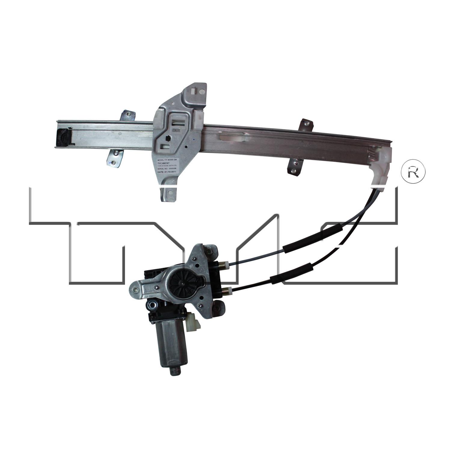 TYC 660167 Power Window Motor and Regulator Assembly product image 1 of 3