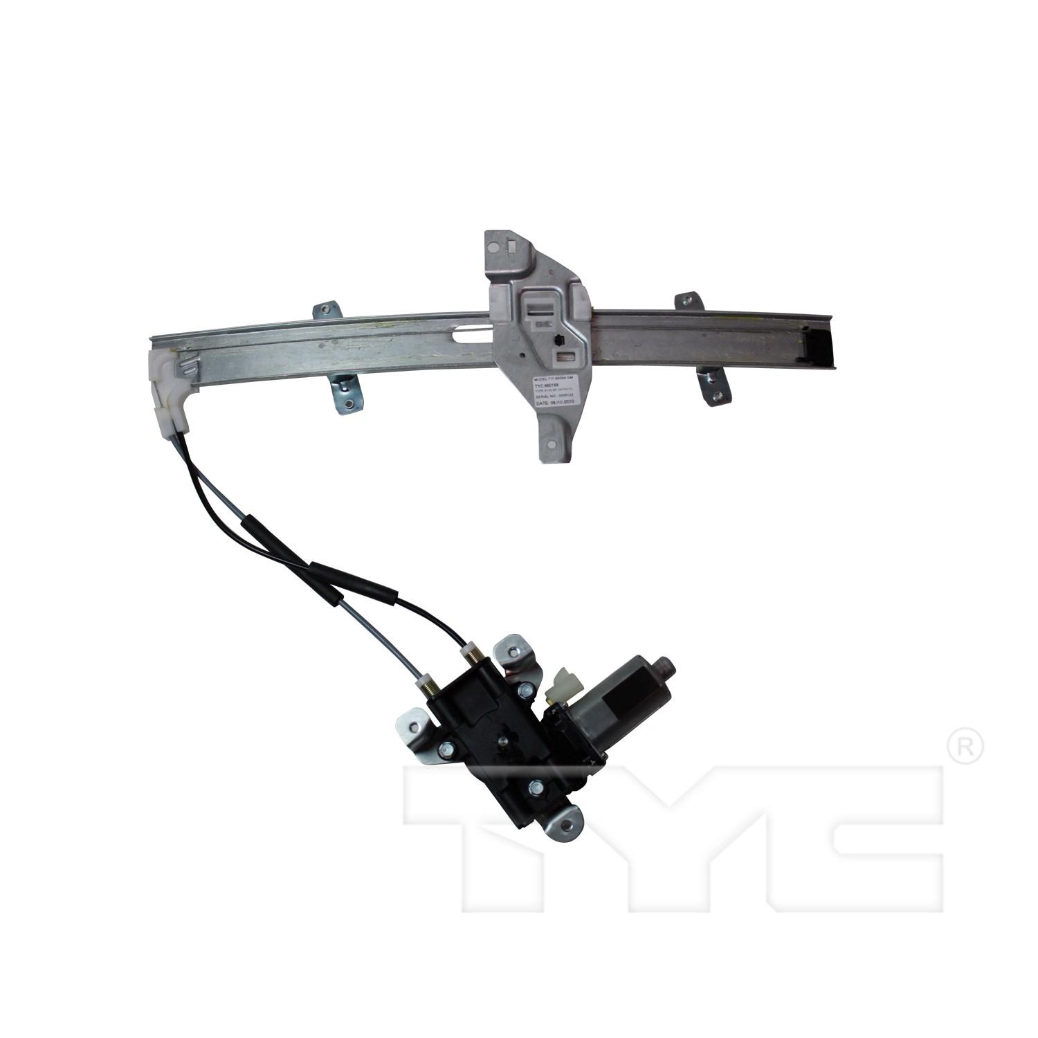TYC 660168 Power Window Motor and Regulator Assembly product image 2 of 3