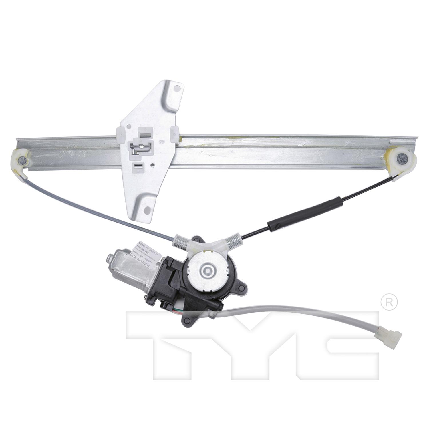 TYC 660189 Power Window Motor and Regulator Assembly product image 2 of 3