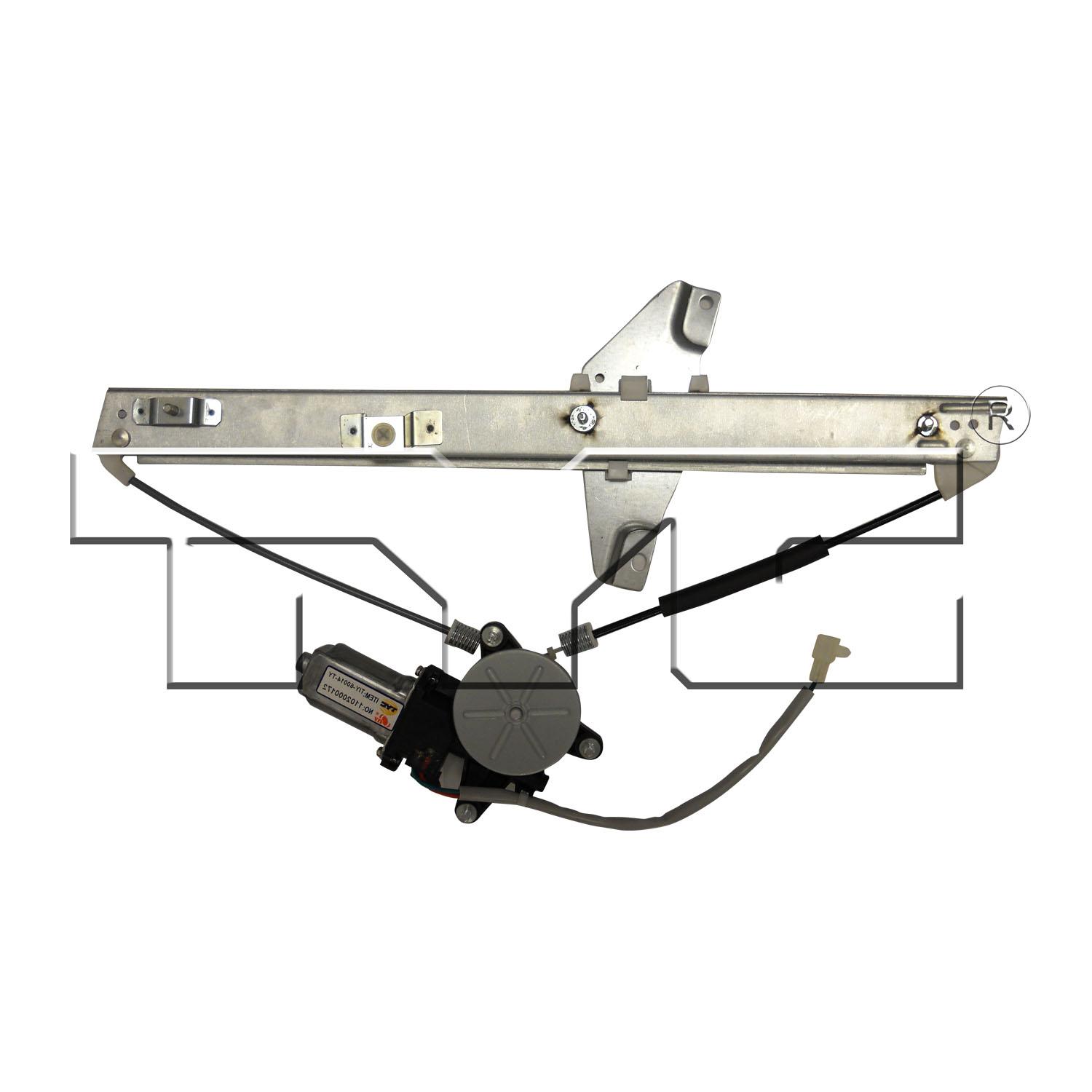 TYC 660190 Power Window Motor and Regulator Assembly product image 2 of 2