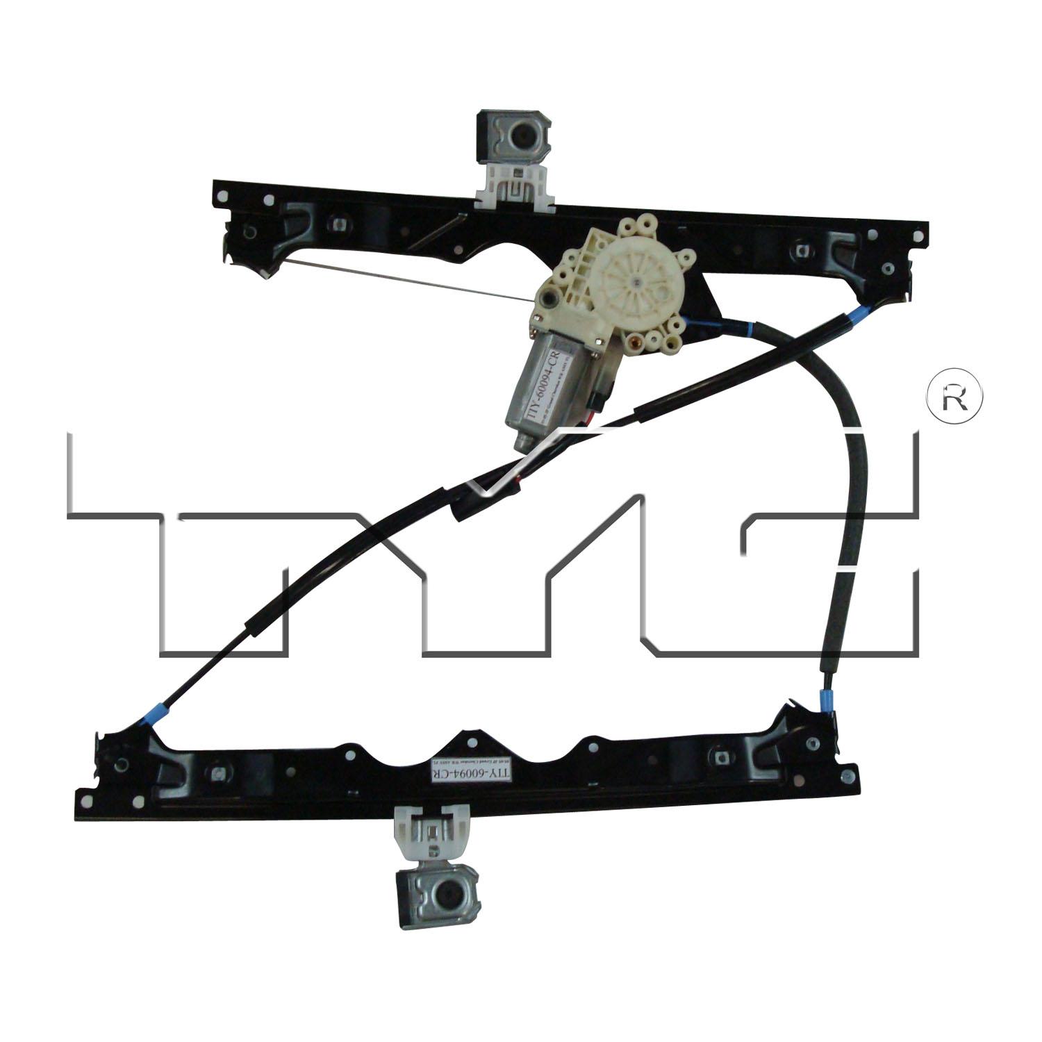 TYC 660202 Power Window Motor and Regulator Assembly product image 1 of 3