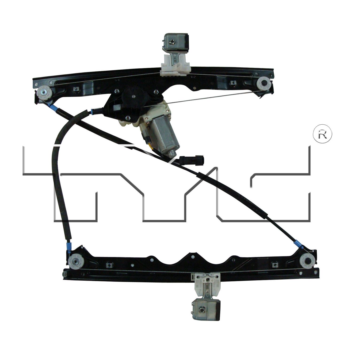 TYC 660202 Power Window Motor and Regulator Assembly product image 2 of 3
