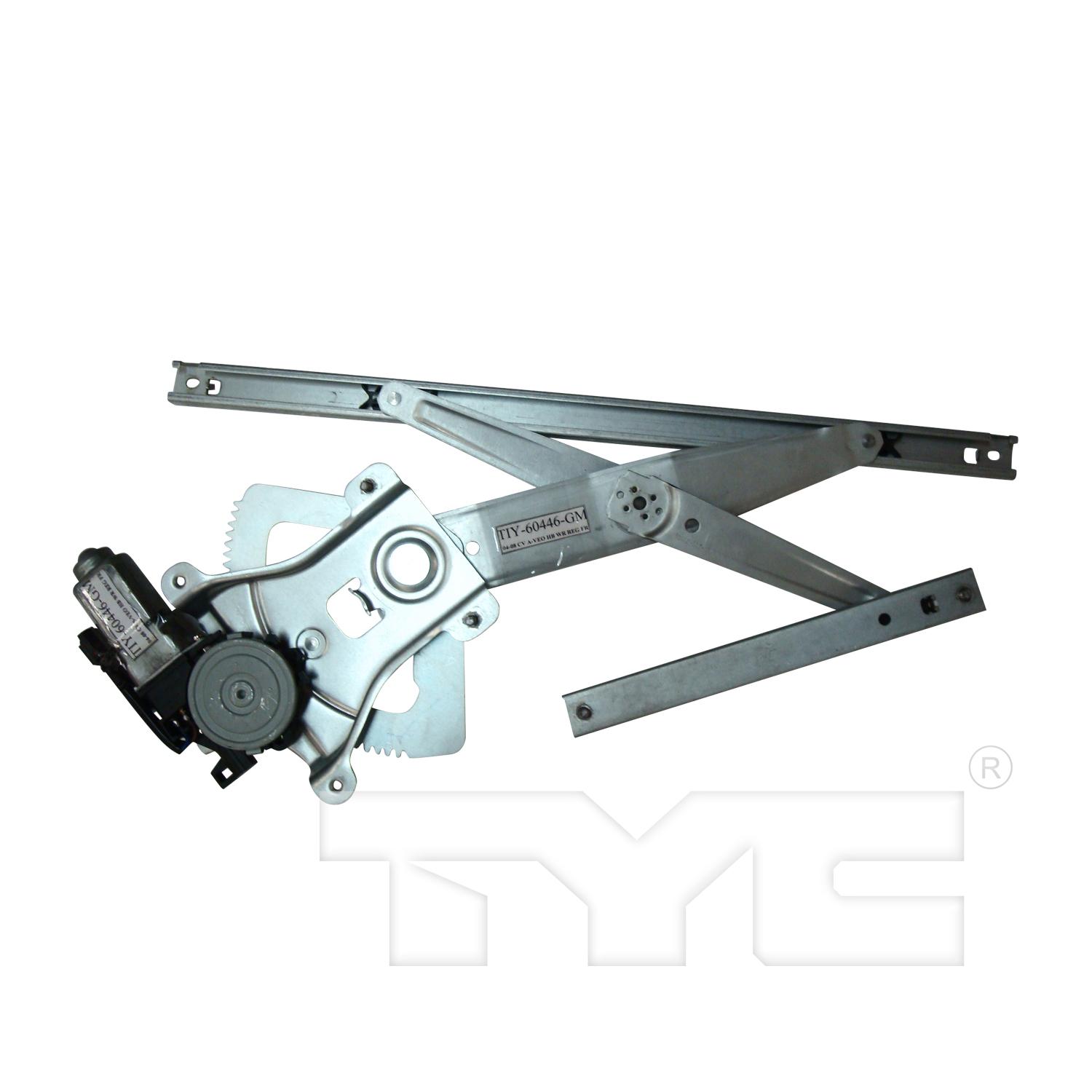 TYC 660411 Power Window Motor and Regulator Assembly product image 1 of 3