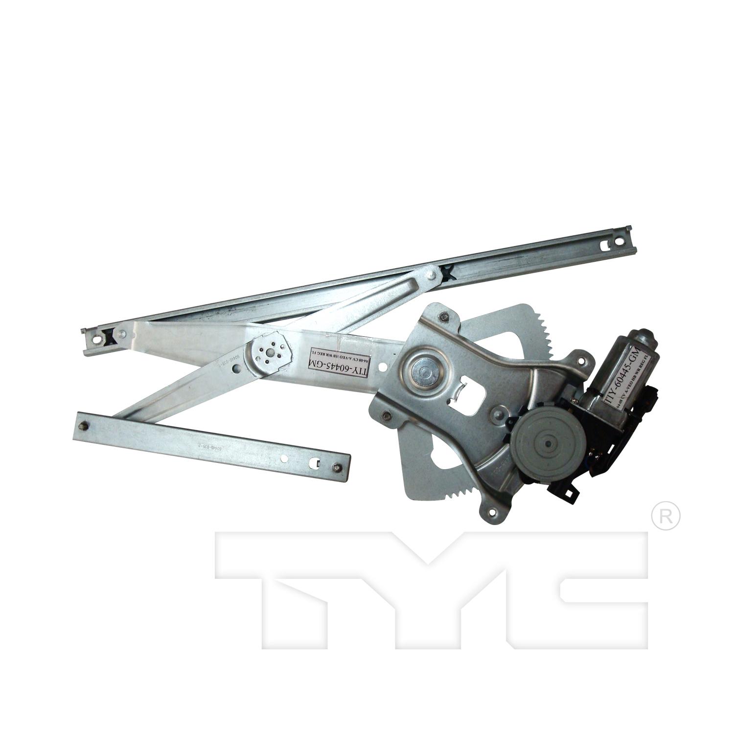 TYC 660412 Power Window Motor and Regulator Assembly product image 1 of 3