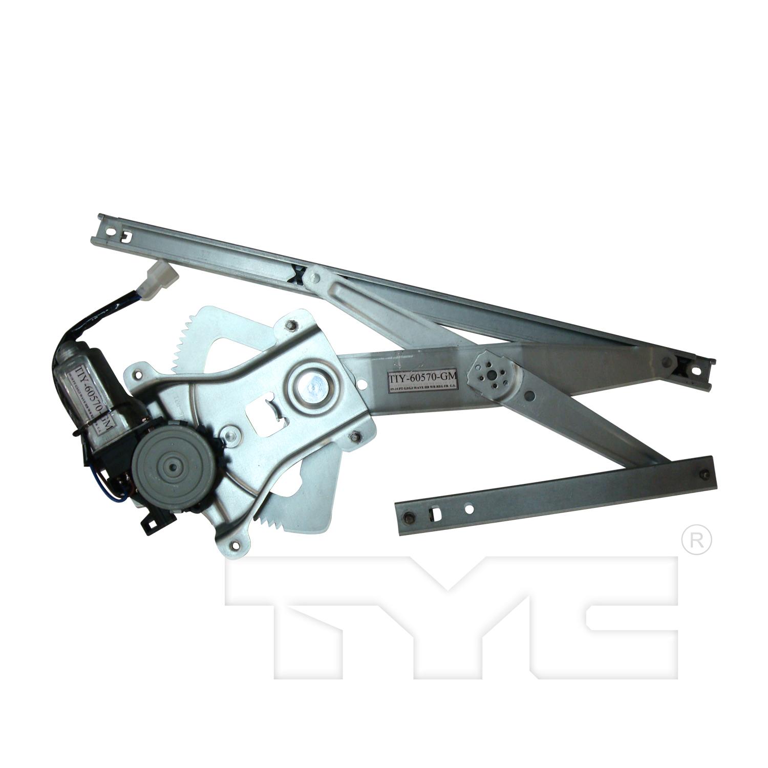 TYC 660413 - Power Window Motor and Regulator Assembly TYC 660413 Power Window Motor and Regulator Assembly product image 1 of 3
