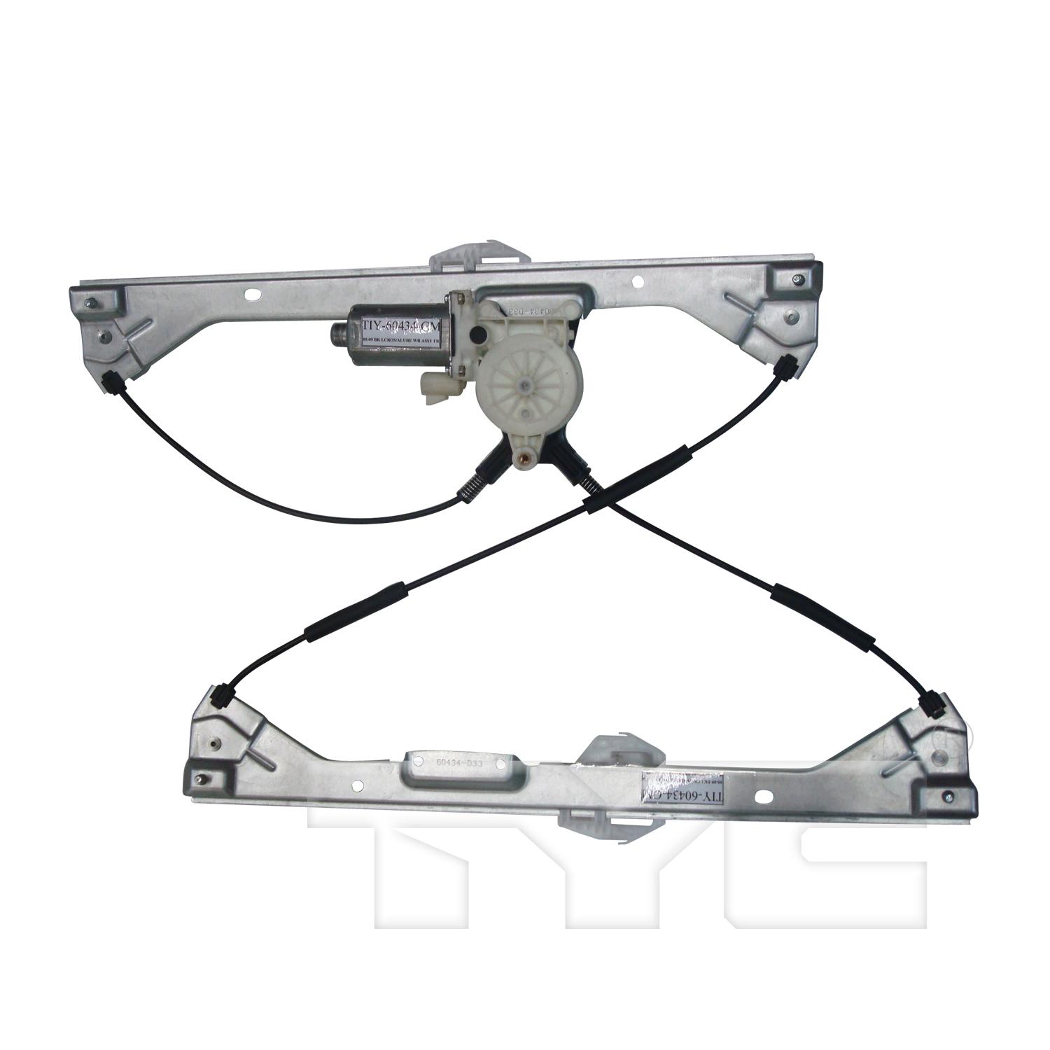 TYC 660415 Power Window Motor and Regulator Assembly product image 1 of 3