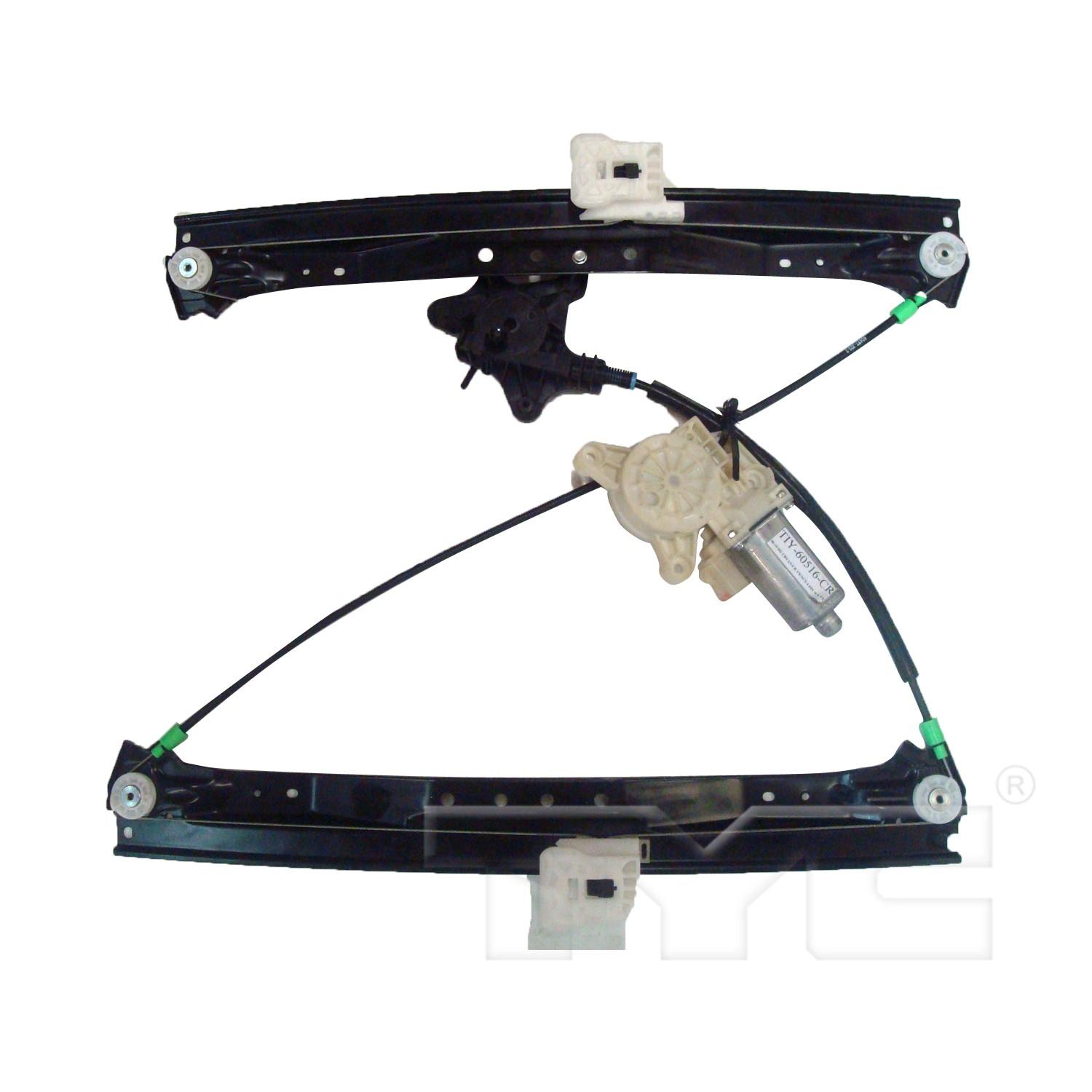 TYC 660425 Power Window Motor and Regulator Assembly product image 2 of 3