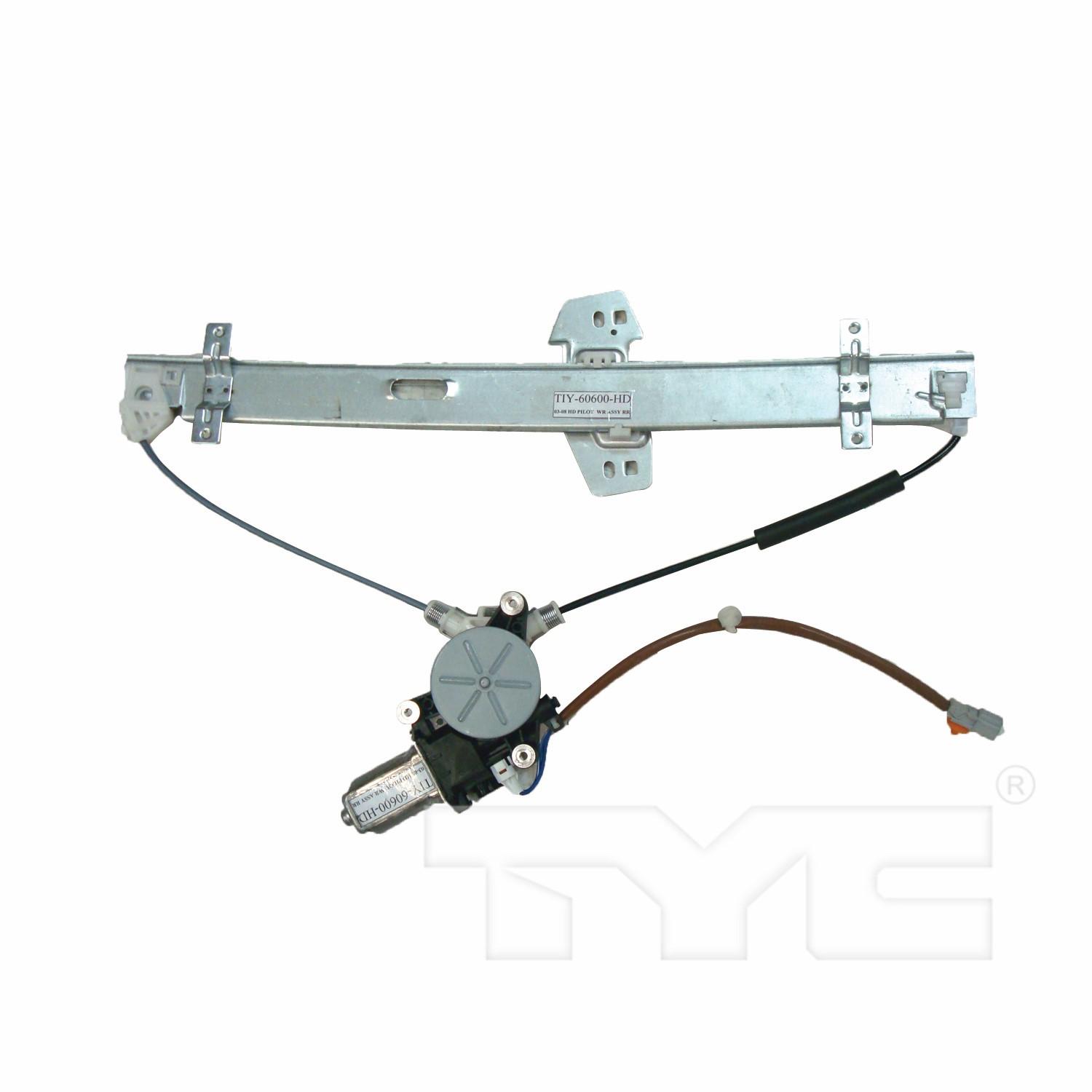 TYC 660501 Power Window Motor and Regulator Assembly product image 1 of 4