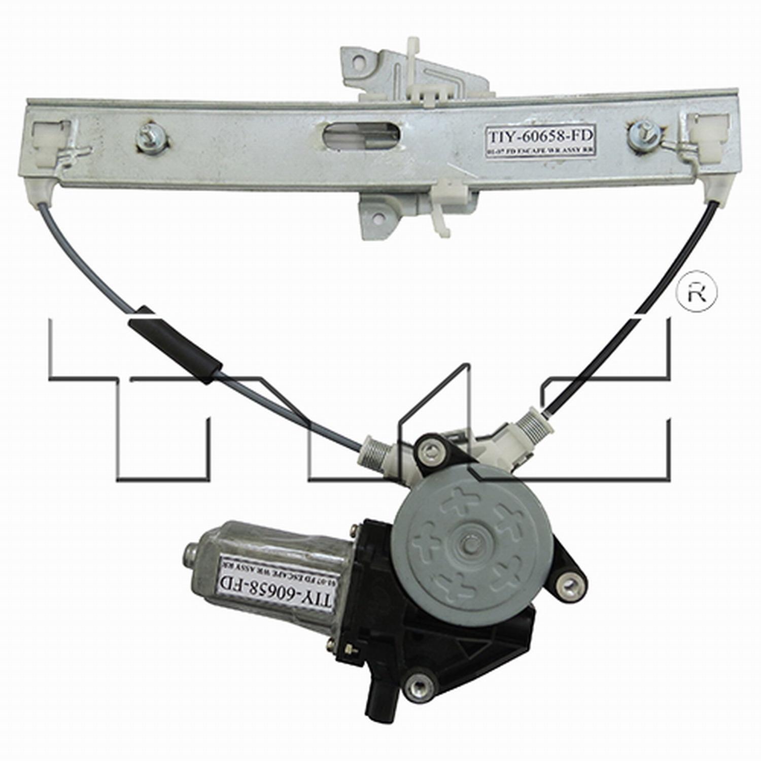 TYC 660531 Power Window Motor and Regulator Assembly product image 3 of 5