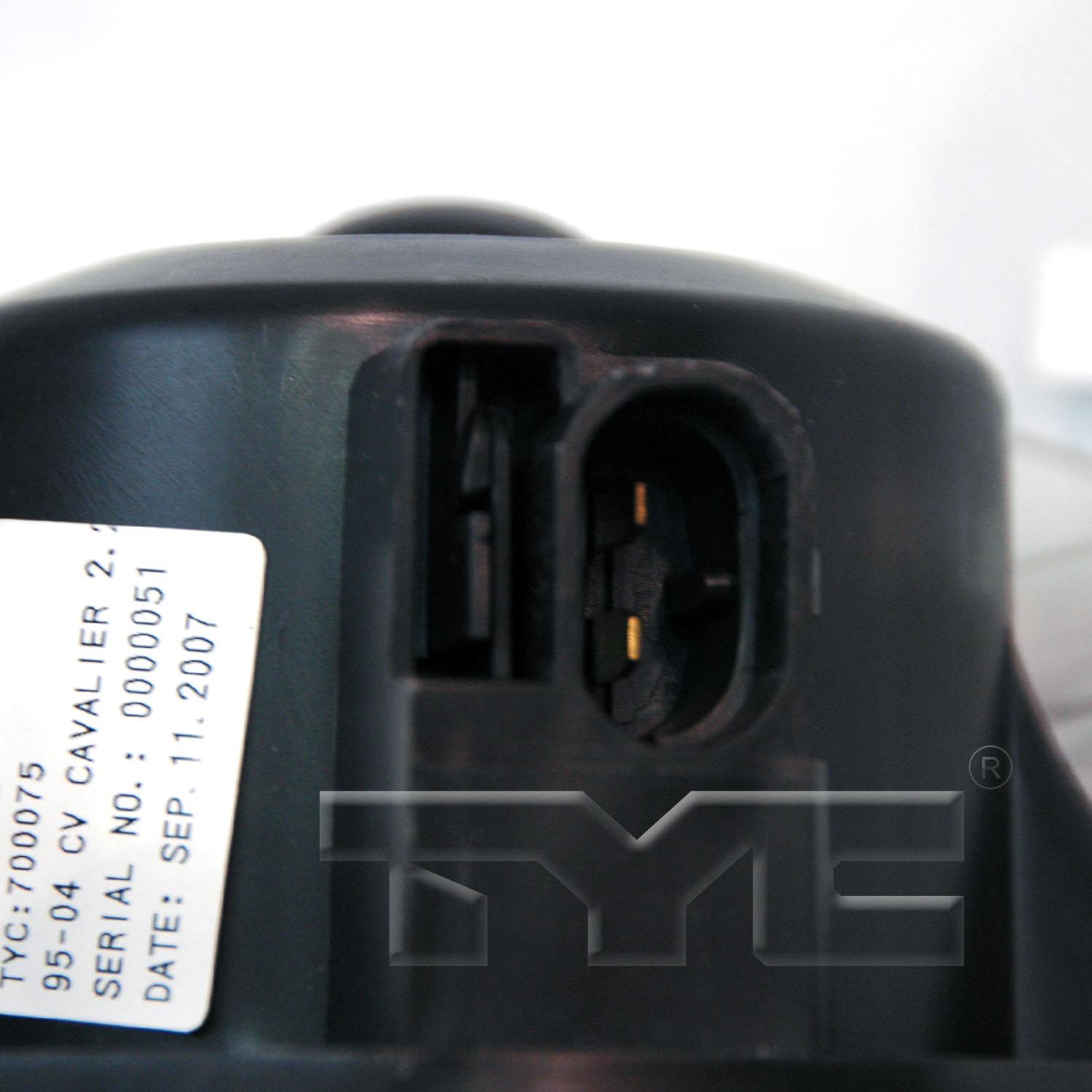 TYC 700075 HVAC Blower Motor product image 3 of 5