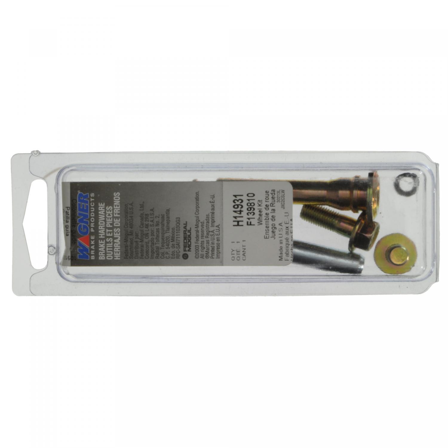 Wagner Brake H14931 - Bolt Wagner Brake H14931 Bolt product image 1 of 2