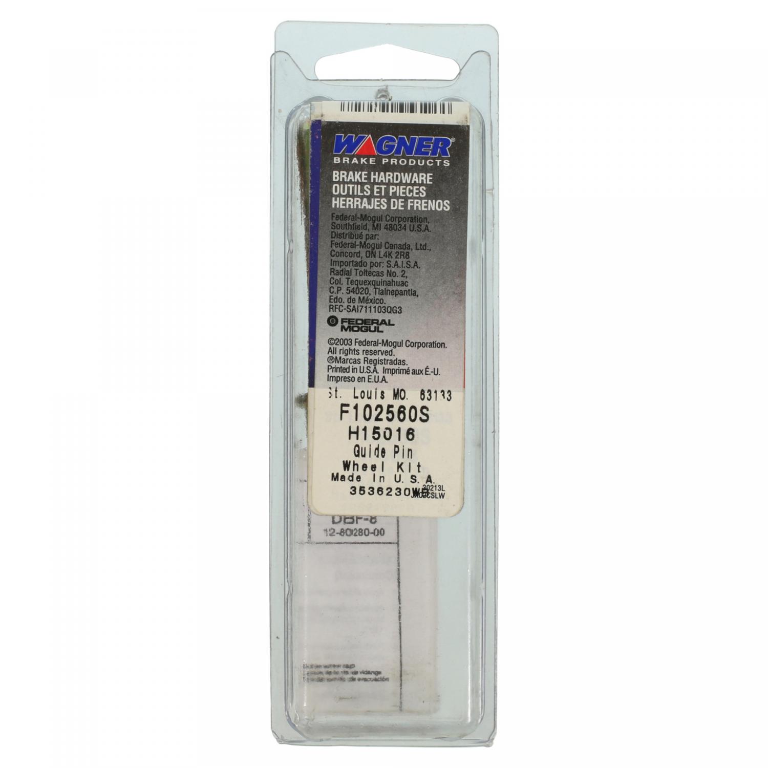 Wagner Brake H15016 - Disc Brake Caliper Bolt Wagner Brake H15016 Disc Brake Caliper Bolt product image 1 of 2