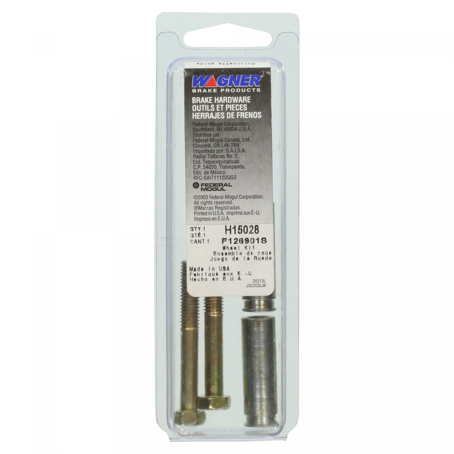 Wagner Brake H15028 - Disc Brake Caliper Bolt Wagner Brake H15028 Disc Brake Caliper Bolt product image 1 of 2