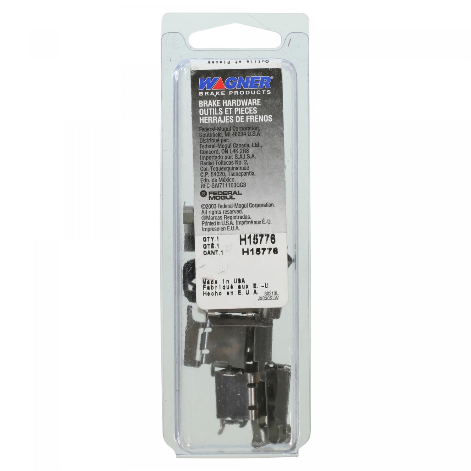 Wagner Brake H15776 - Disc Brake Hardware Kit Wagner Brake H15776 Disc Brake Hardware Kit product image 1 of 2