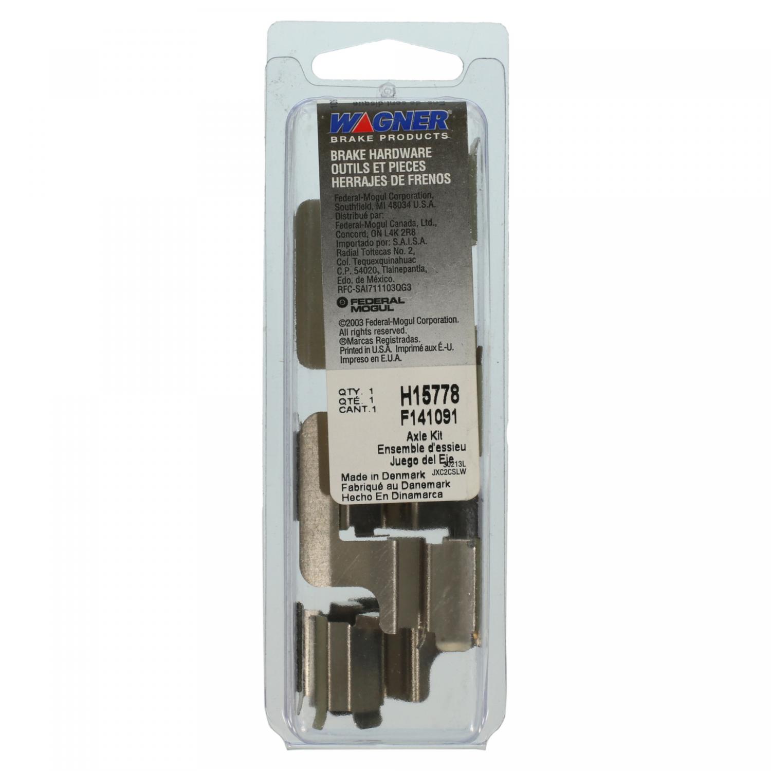Wagner Brake H15778 - Disc Brake Hardware Kit Wagner Brake H15778 Disc Brake Hardware Kit product image 1 of 2