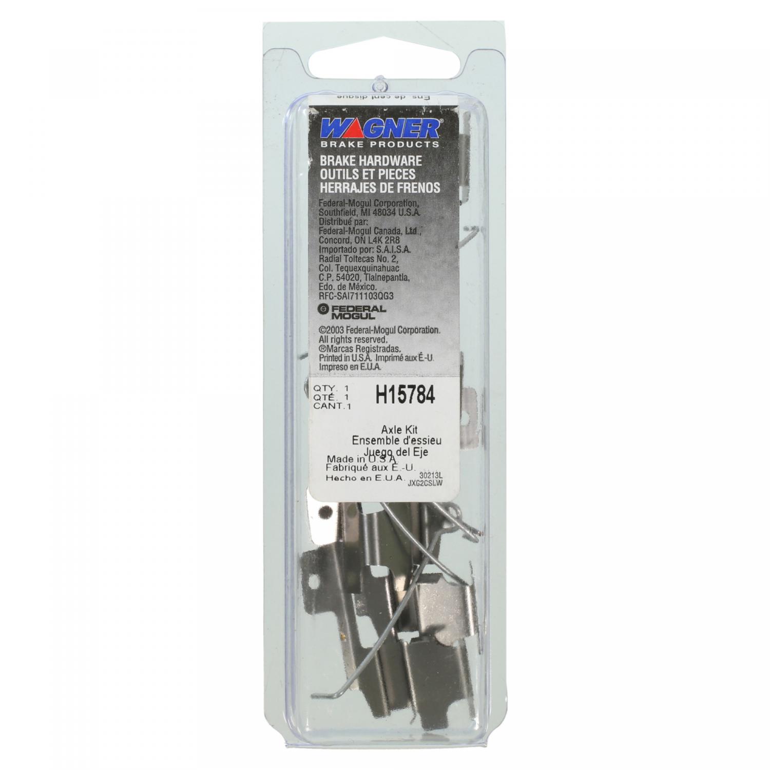 Wagner Brake H15784 - Disc Brake Hardware Kit Wagner Brake H15784 Disc Brake Hardware Kit product image 1 of 2