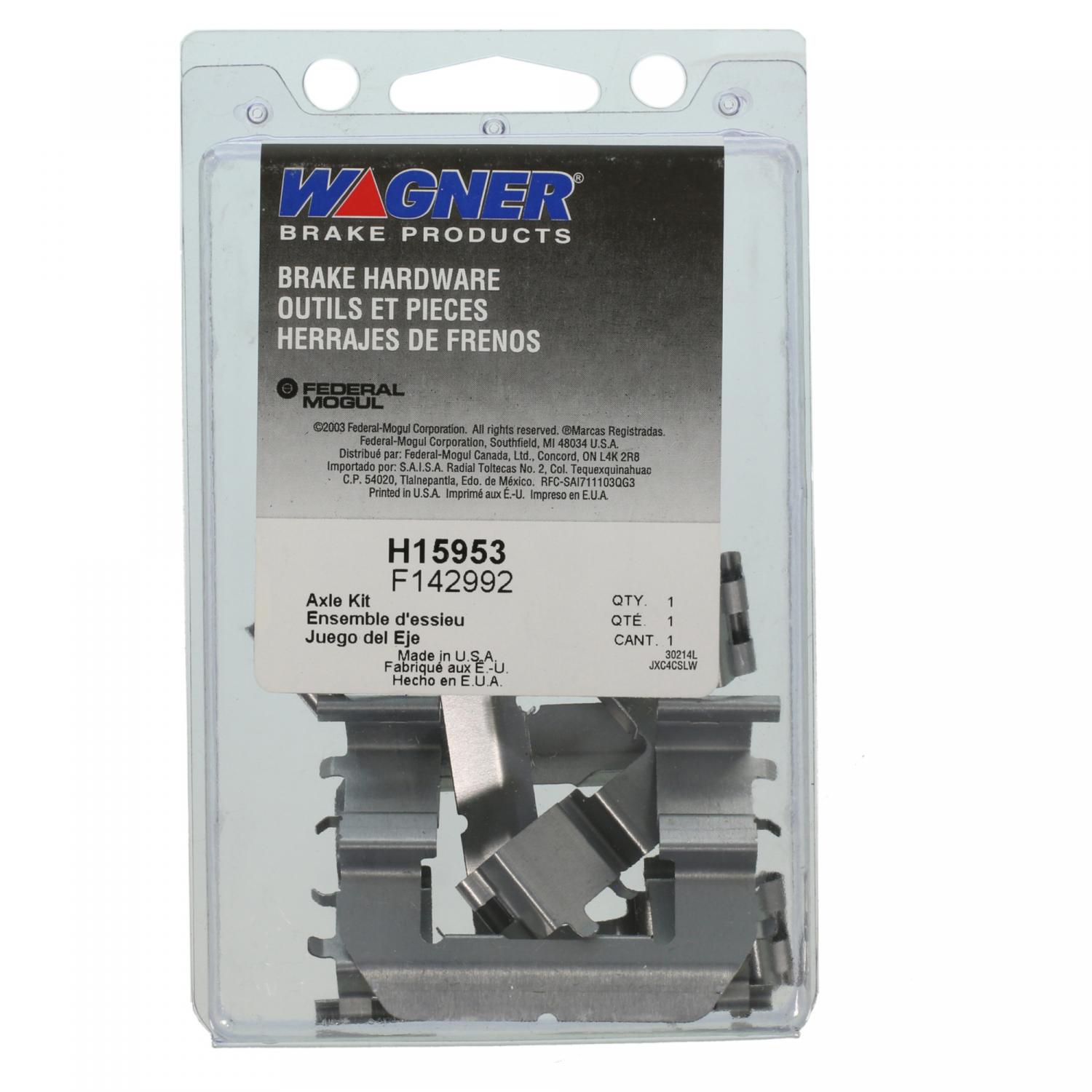 Wagner Brake H15953 Disc Brake Hardware Kit product image 1 of 2