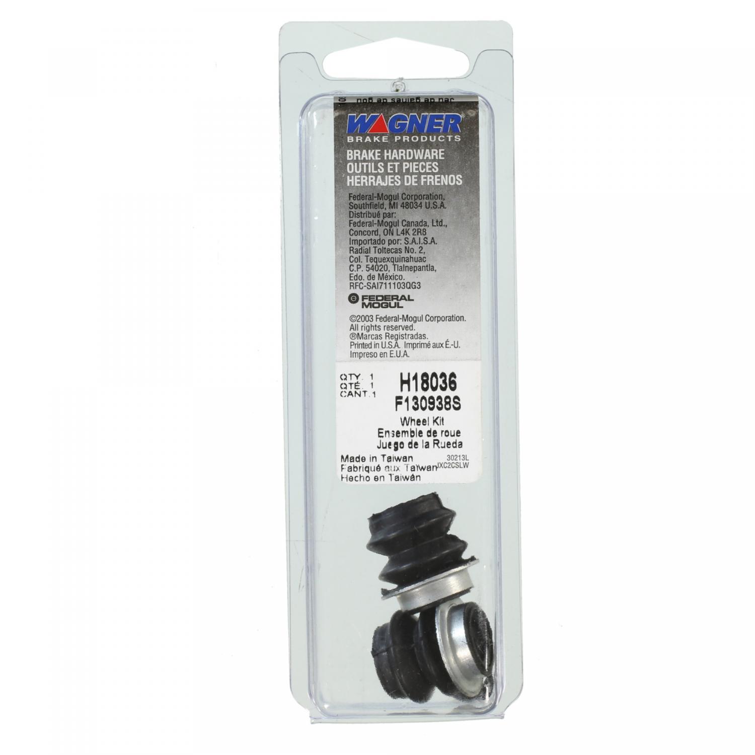 Wagner Brake H18036 - Disc Brake Caliper Guide Pin Boot Kit Wagner Brake H18036 Disc Brake Caliper Guide Pin Boot Kit product image 1 of 2