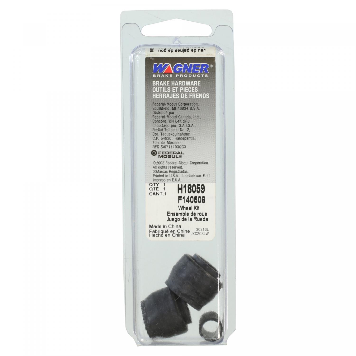 Wagner Brake H18059 - Disc Brake Caliper Guide Pin Boot Kit Wagner Brake H18059 Disc Brake Caliper Guide Pin Boot Kit product image 1 of 2