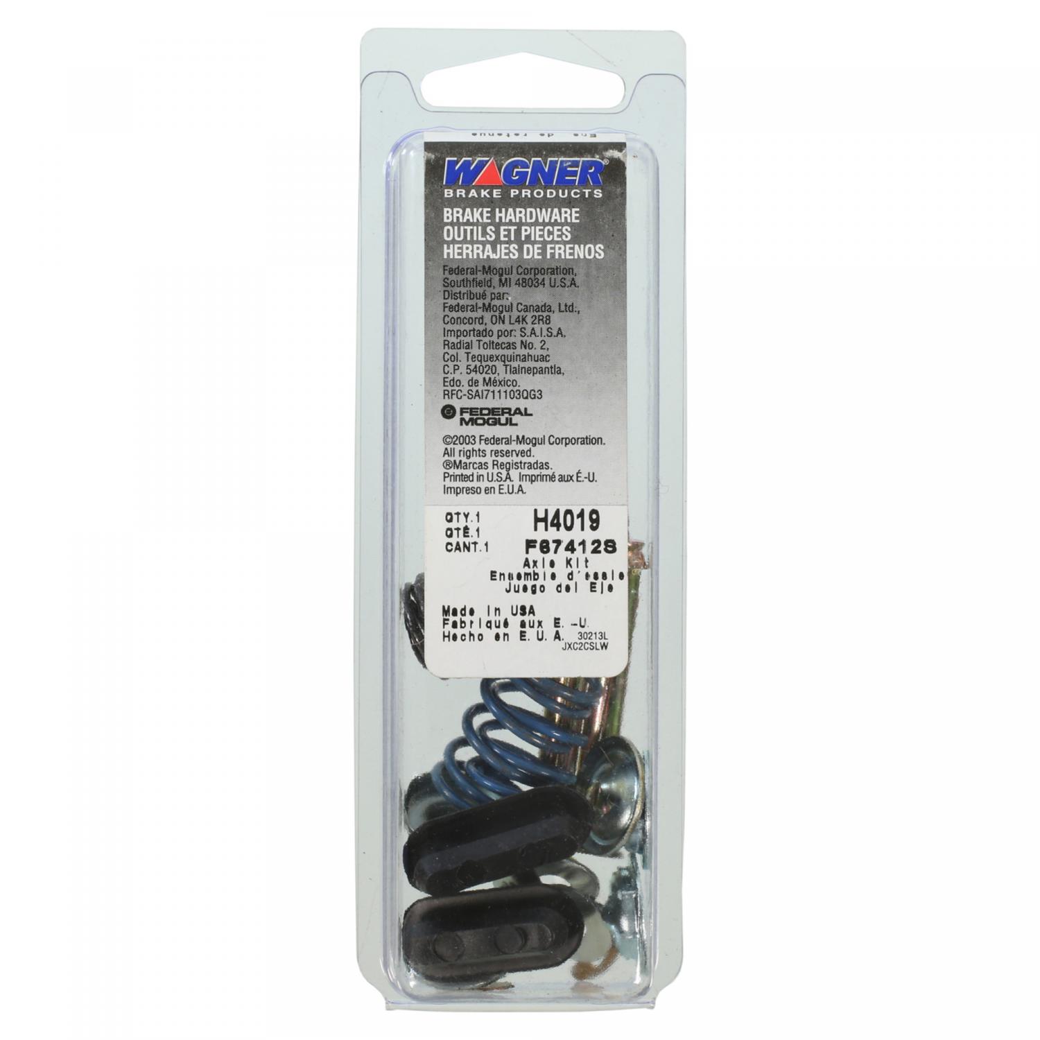 Wagner Brake H4019 - Brake Hold Down Spring Kit Wagner Brake H4019 Brake Hold Down Spring Kit product image 1 of 2