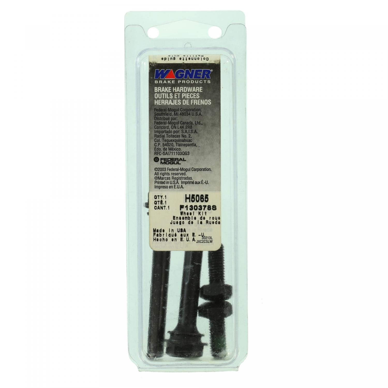 Wagner Brake H5065 - Disc Brake Caliper Bolt Wagner Brake H5065 Disc Brake Caliper Bolt product image 1 of 2