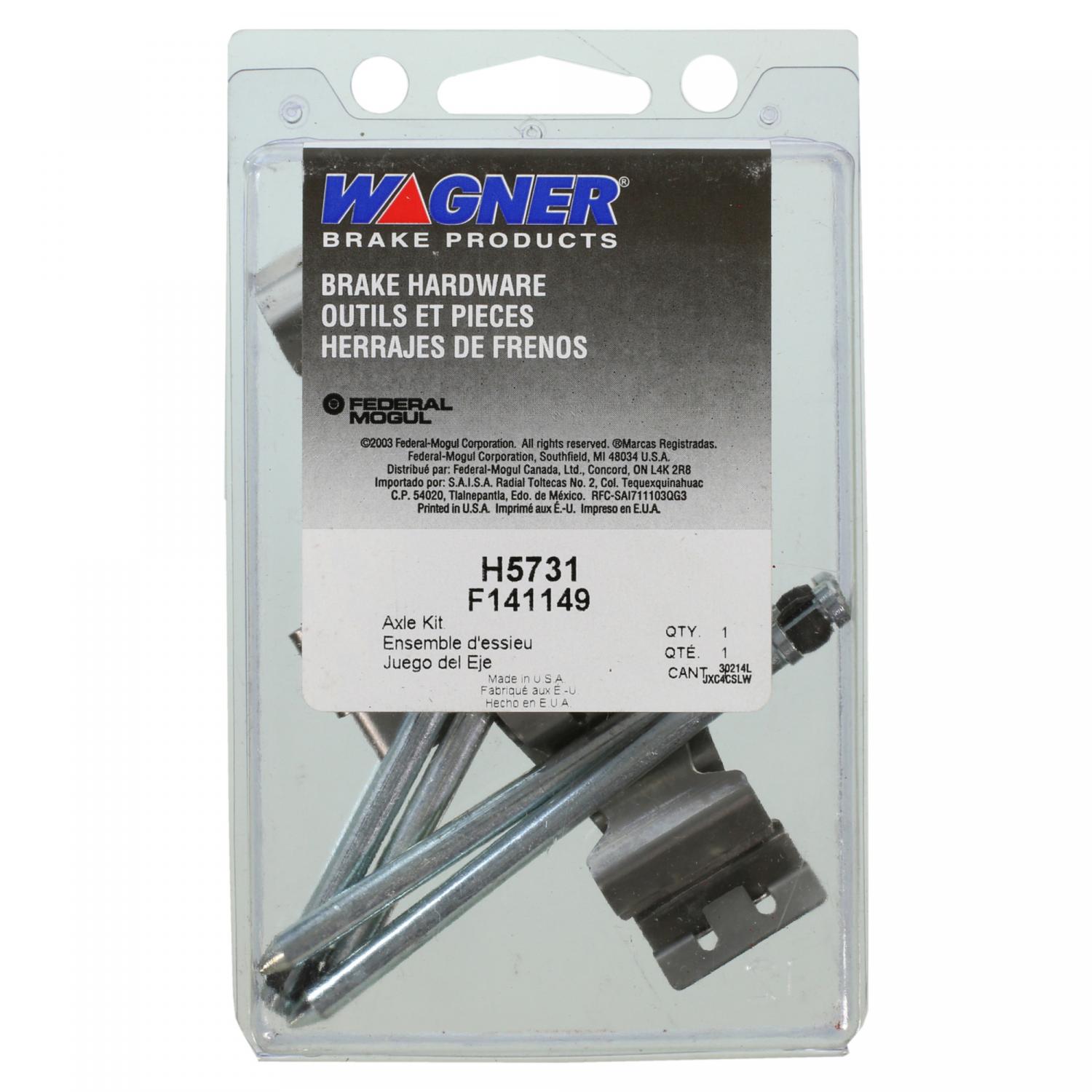 Wagner Brake H5731 - Disc Brake Hardware Kit Wagner Brake H5731 Disc Brake Hardware Kit product image 1 of 2