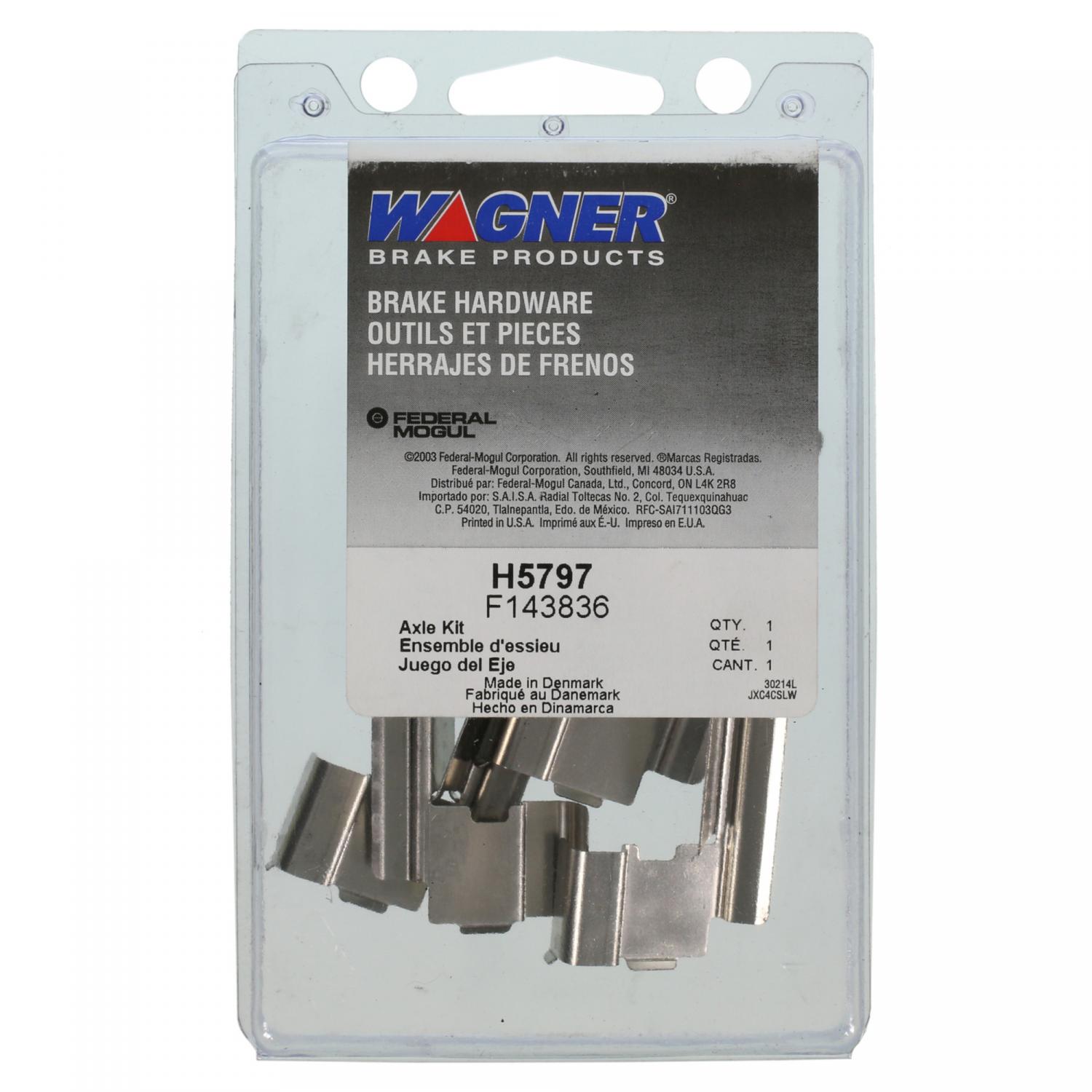 Wagner Brake H5797 - Disc Brake Hardware Kit Wagner Brake H5797 Disc Brake Hardware Kit product image 1 of 2