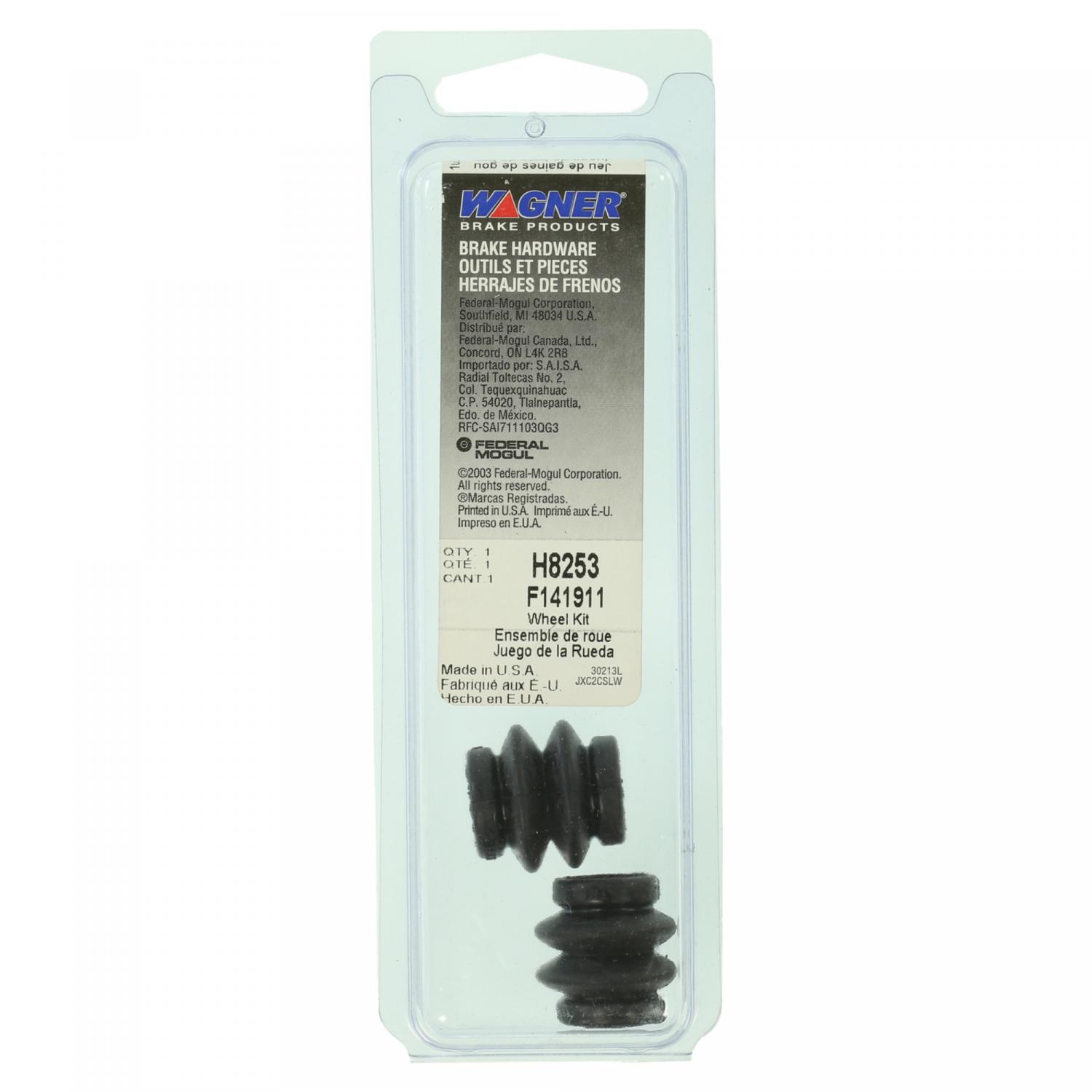 Wagner Brake H8253 - Disc Brake Caliper Guide Pin Boot Kit Wagner Brake H8253 Disc Brake Caliper Guide Pin Boot Kit product image 1 of 2