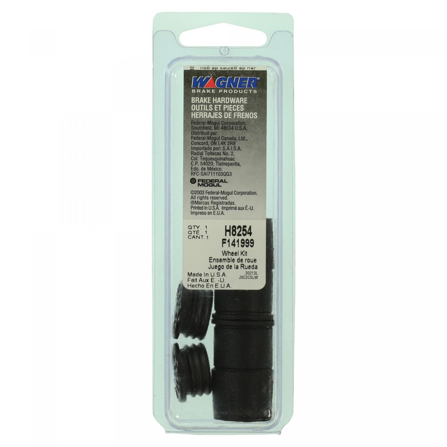 Wagner Brake H8254 - Disc Brake Caliper Guide Pin Boot Kit Wagner Brake H8254 Disc Brake Caliper Guide Pin Boot Kit product image 1 of 2