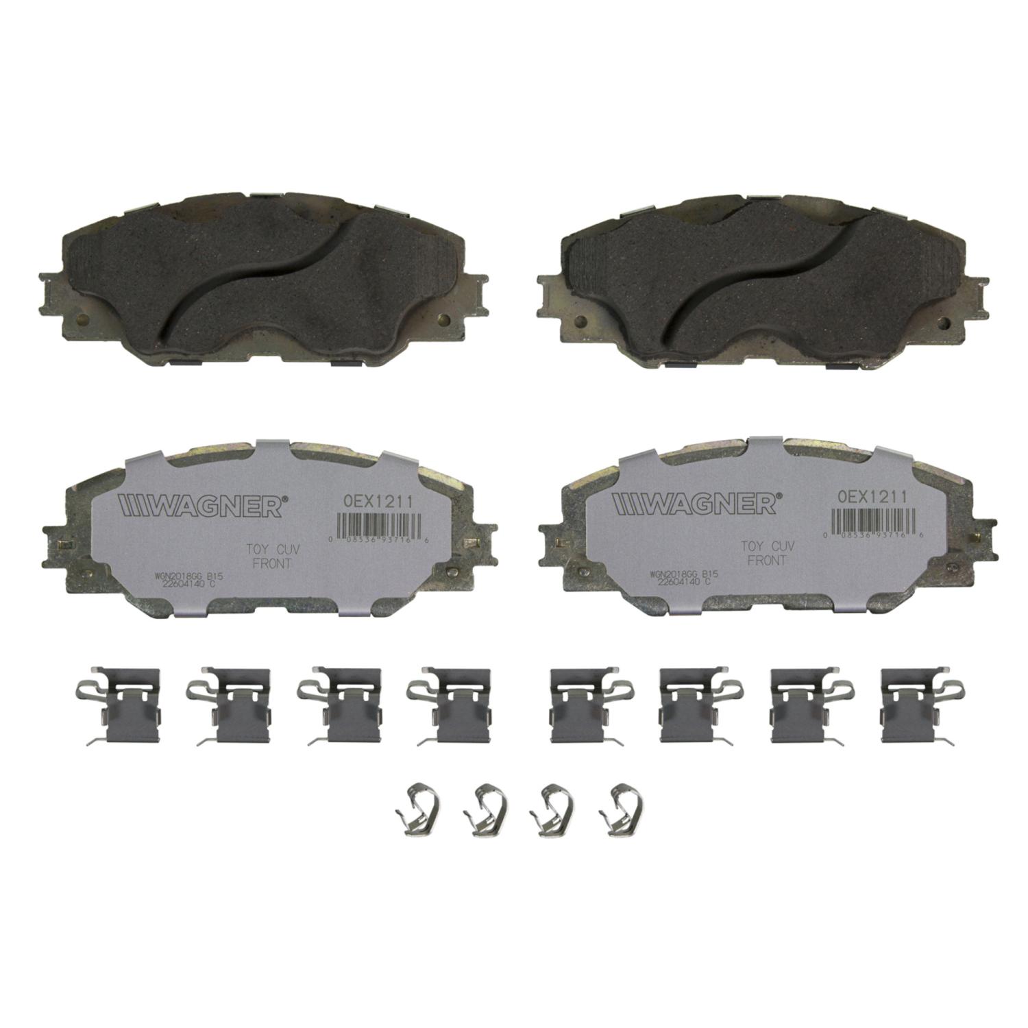 Wagner Brake OEX1211 - Disc Brake Pad Wagner Brake OEX1211 Disc Brake Pad product image 1 of 1