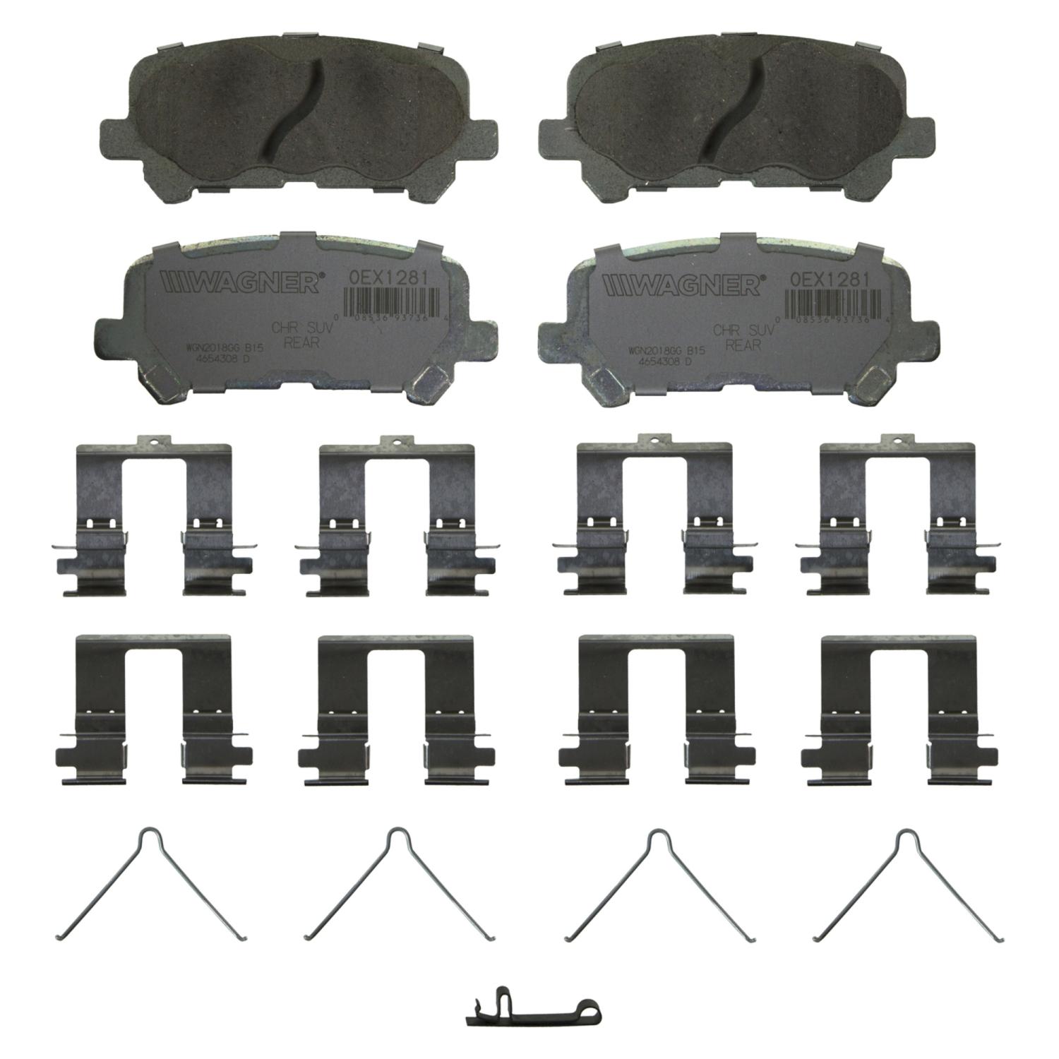 Wagner Brake OEX1281 Disc Brake Pad product image 1 of 1