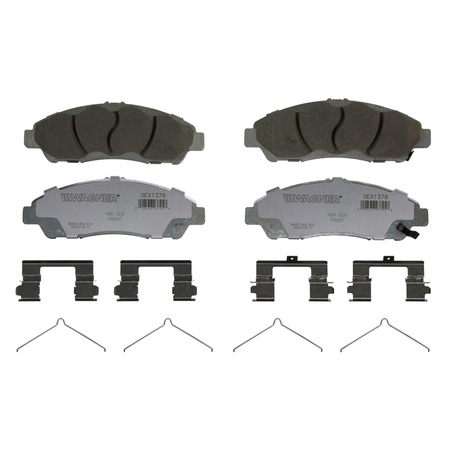 Wagner Brake OEX1378 - Disc Brake Pad Wagner Brake OEX1378 Disc Brake Pad product image 1 of 1