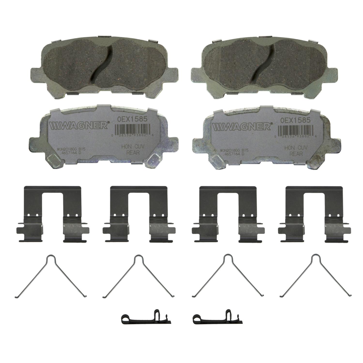 Wagner Brake OEX1585 Disc Brake Pad product image 1 of 1
