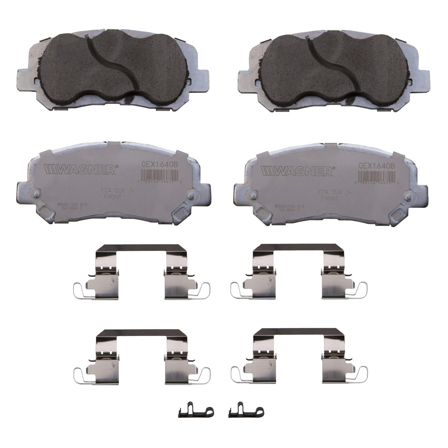 Wagner Brake OEX1640B - Disc Brake Pad Wagner Brake OEX1640B Disc Brake Pad product image 1 of 1