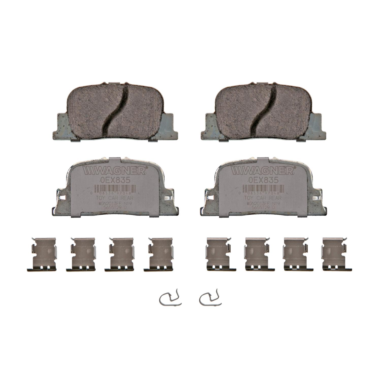 Wagner Brake OEX835 - Disc Brake Pad Wagner Brake OEX835 Disc Brake Pad product image 1 of 1