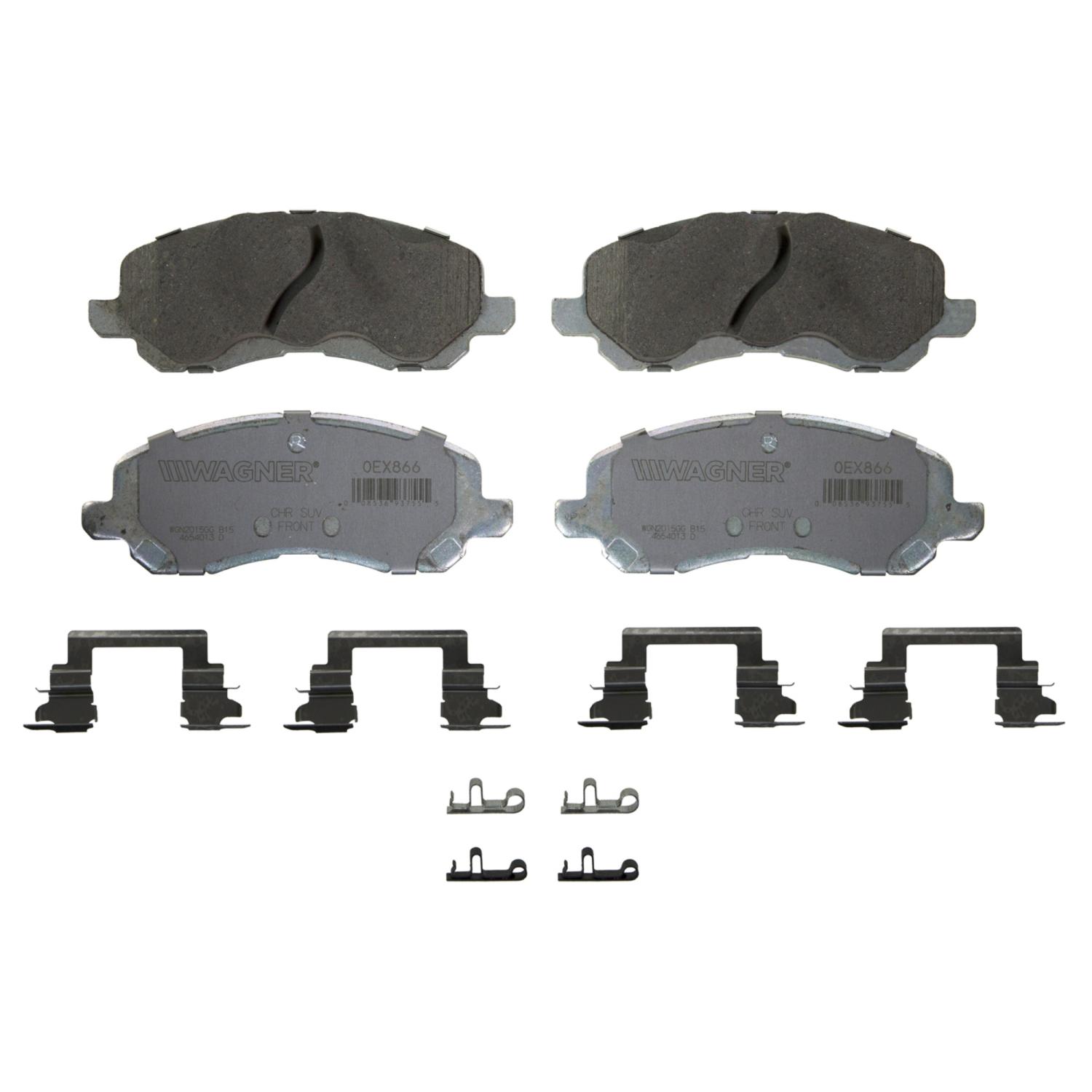 Wagner Brake OEX866 - Disc Brake Pad Wagner Brake OEX866 Disc Brake Pad product image 1 of 1